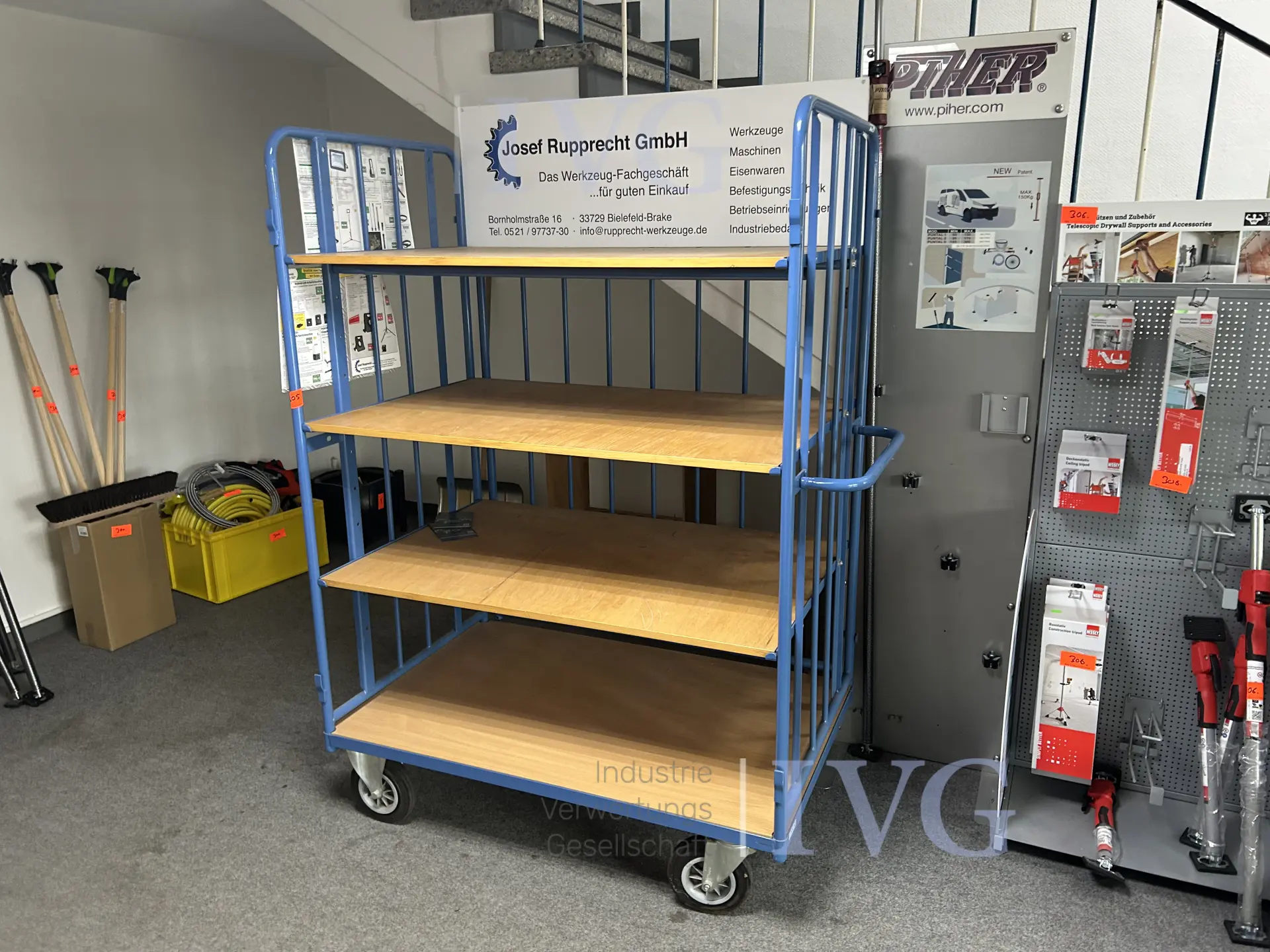 Transportwagen (blauw) – foto 2 – kavel bij IVG, Bielefeld