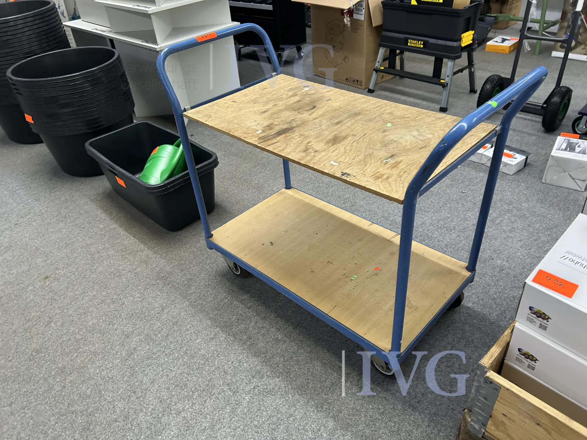 Transportwagen (blauw) – foto 2 – kavel bij IVG, Bielefeld