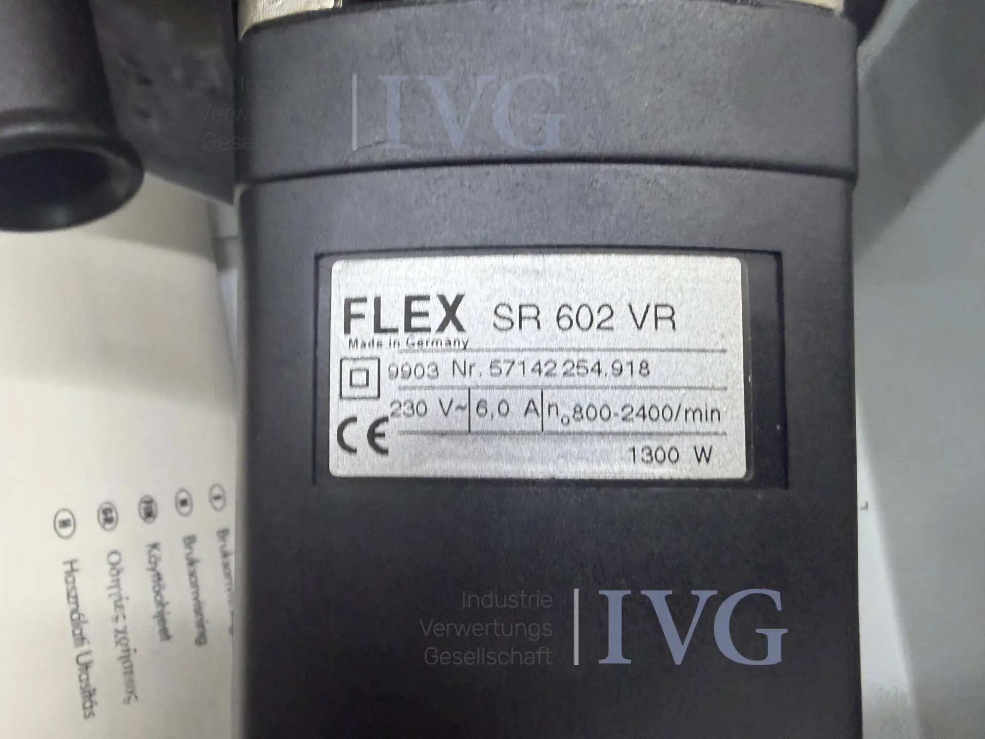 Säbelsäge FLEX SR 602 VR – foto 5 – kavel bij IVG, Bielefeld