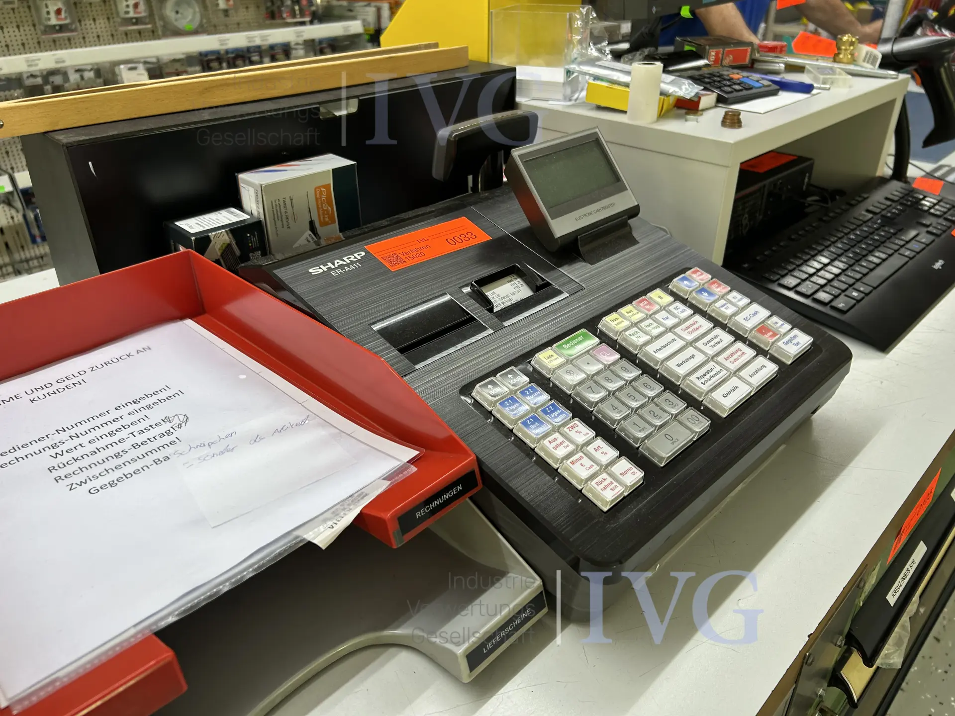 Kassensystem SHARP ER-A411 – foto 3 – kavel bij IVG, Bielefeld