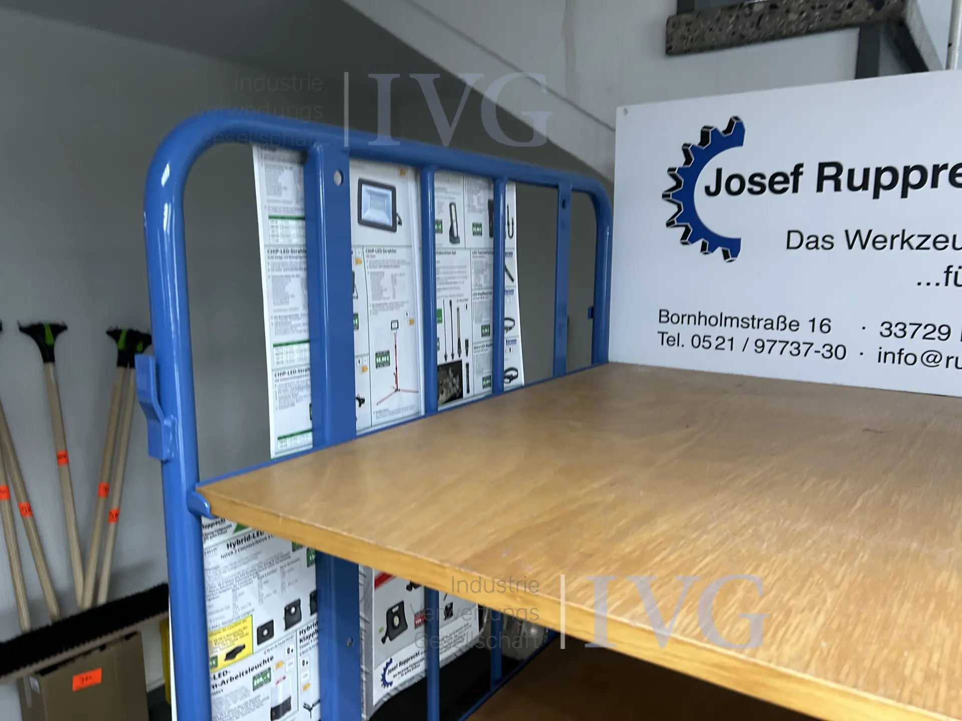 Transportwagen (blauw) – foto 3 – kavel bij IVG, Bielefeld
