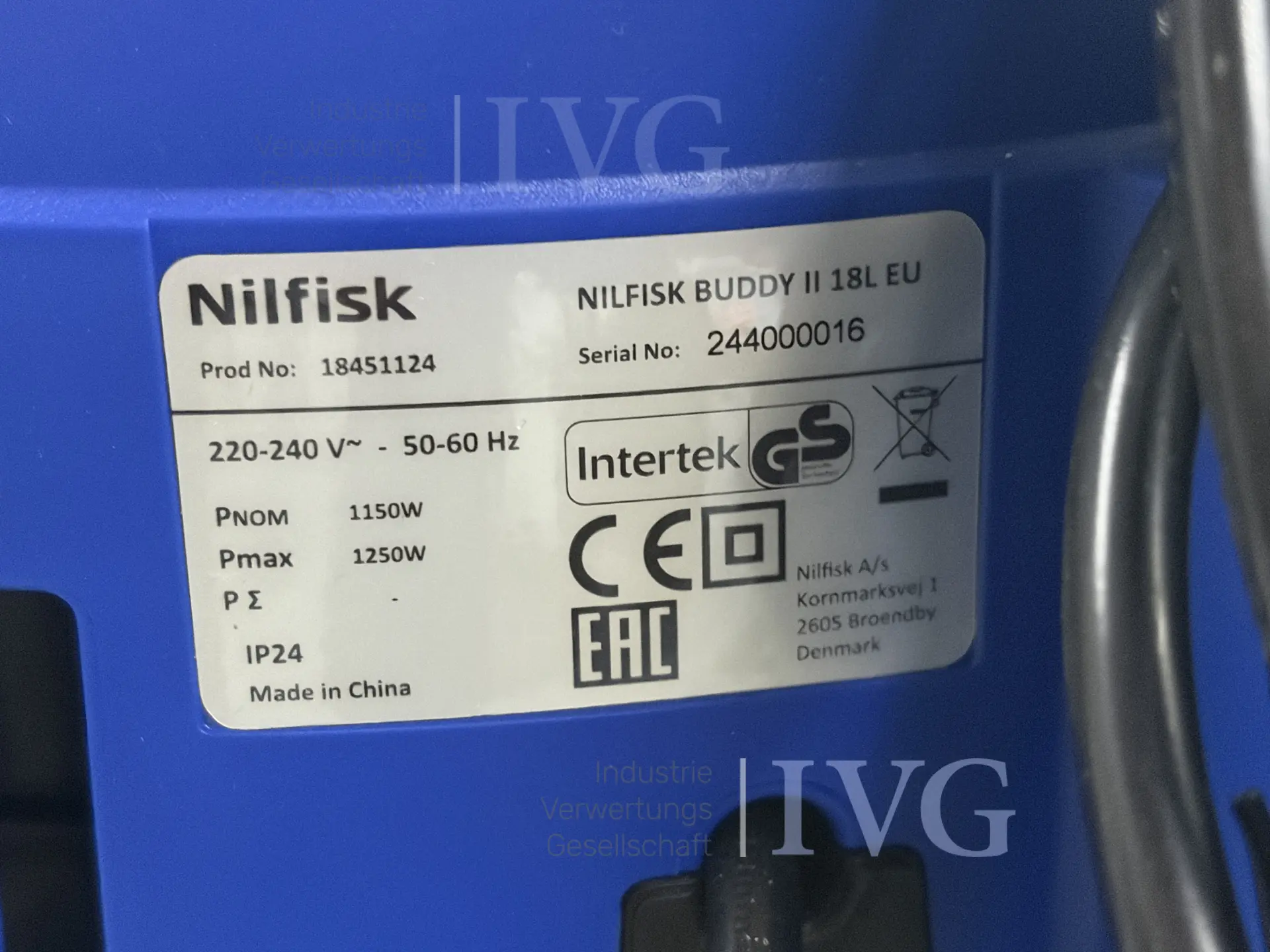 Industriesauger NILFISK Buddy II 10 – foto 3 – kavel bij IVG, Bielefeld