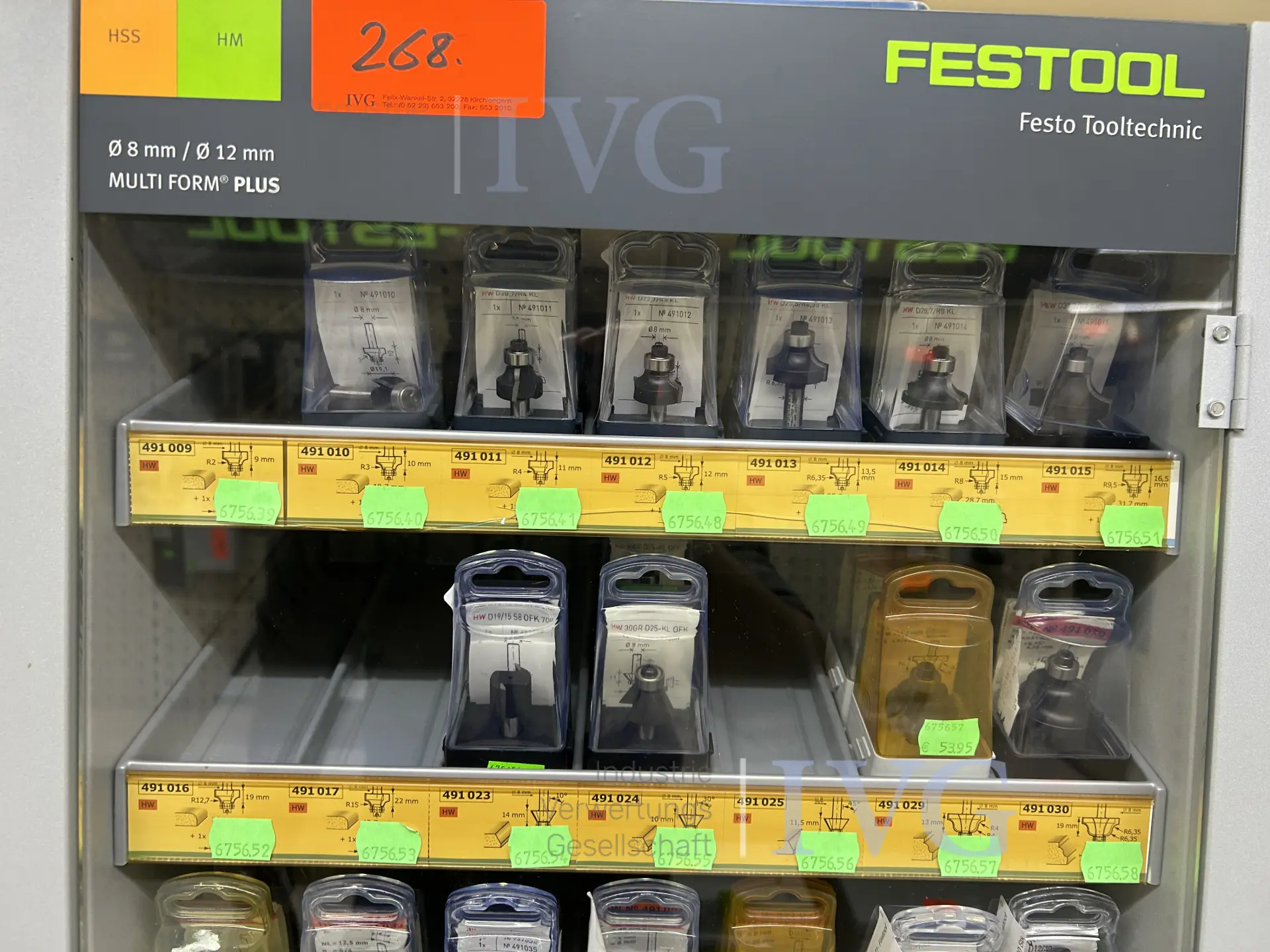 umfangreicher Bestand Fräswerkzeuge FESTOOL – foto 2 – kavel bij IVG, Bielefeld