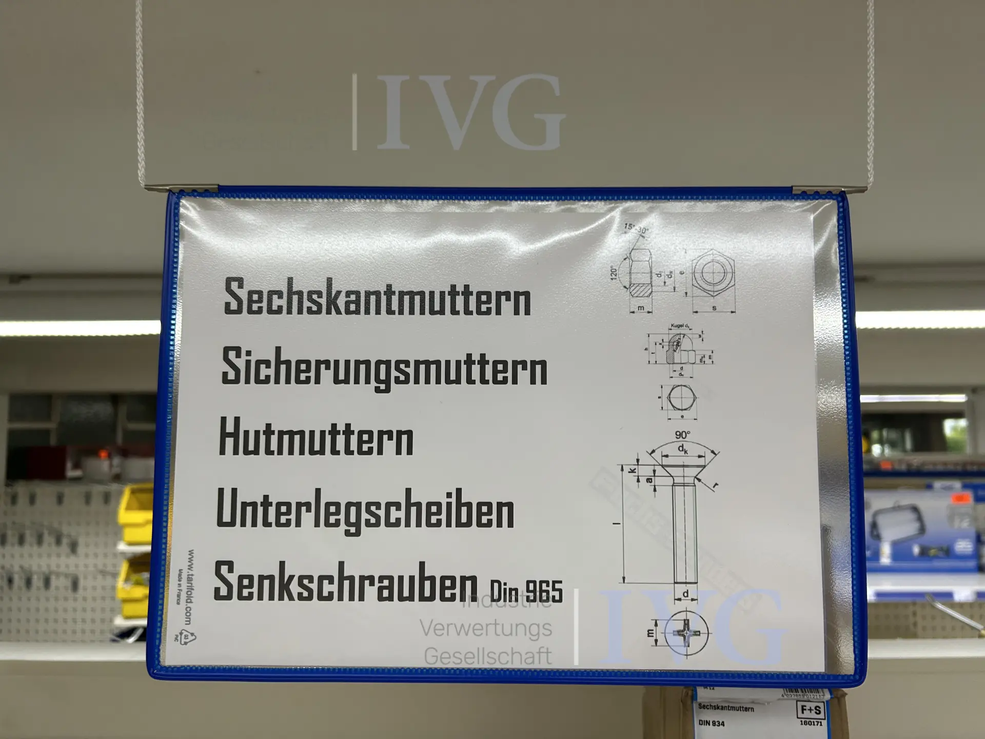 umfangreicher Bestand Schrauben / Muttern FUCHS + SANDERS – foto 12 – kavel bij IVG, Bielefeld