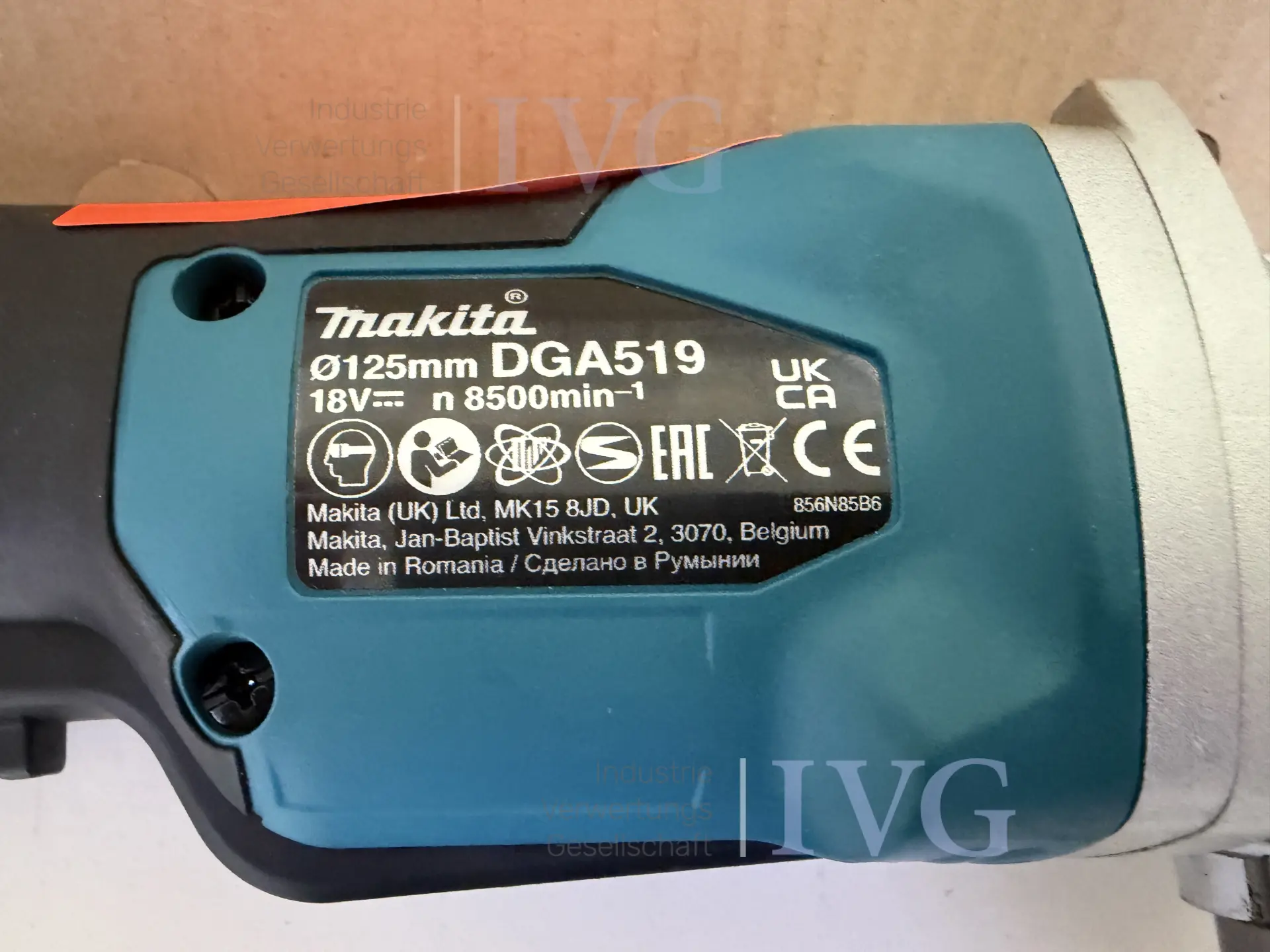 Akku-Winkelschleifer MAKITA DGA519 – foto 8 – kavel bij IVG, Bielefeld