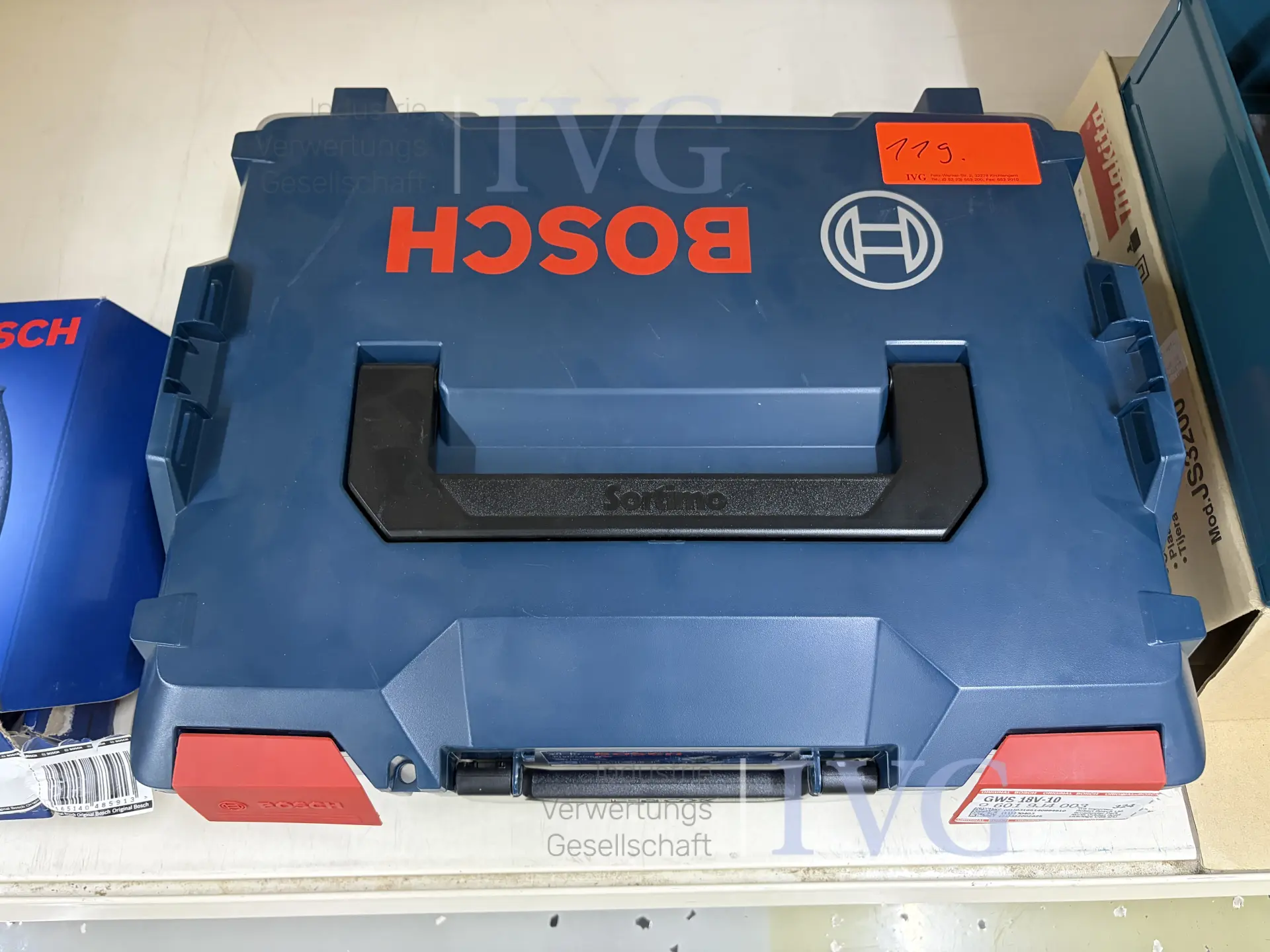Akku-Winkelschleifer BOSCH GWS 18V-10 – kavel bij IVG, Bielefeld