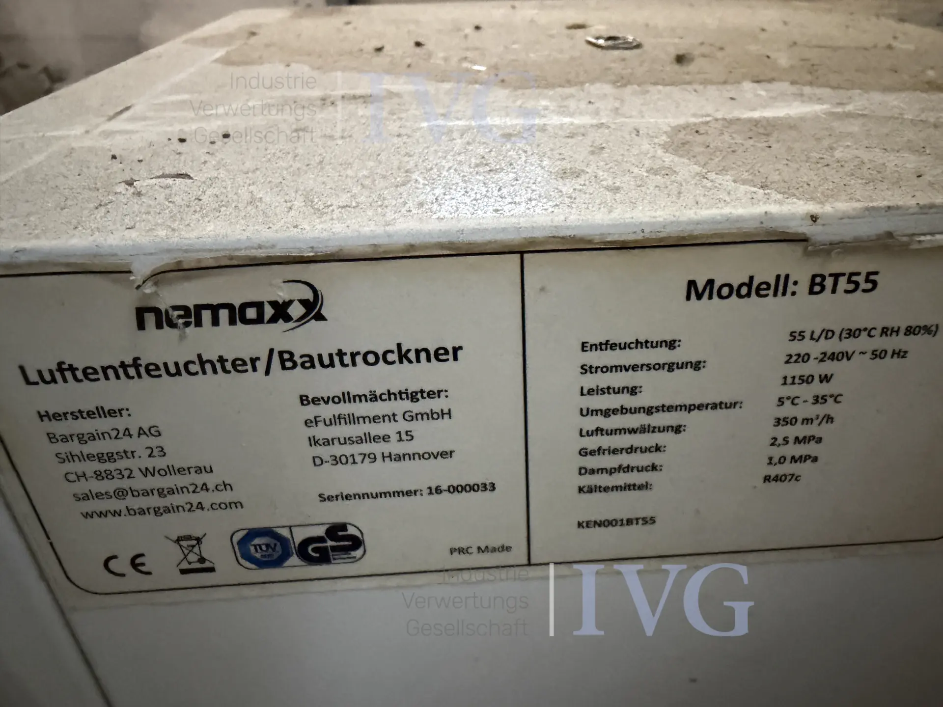 Luftentfeuchter (weiß) – foto 10 – kavel bij IVG, Twistringen