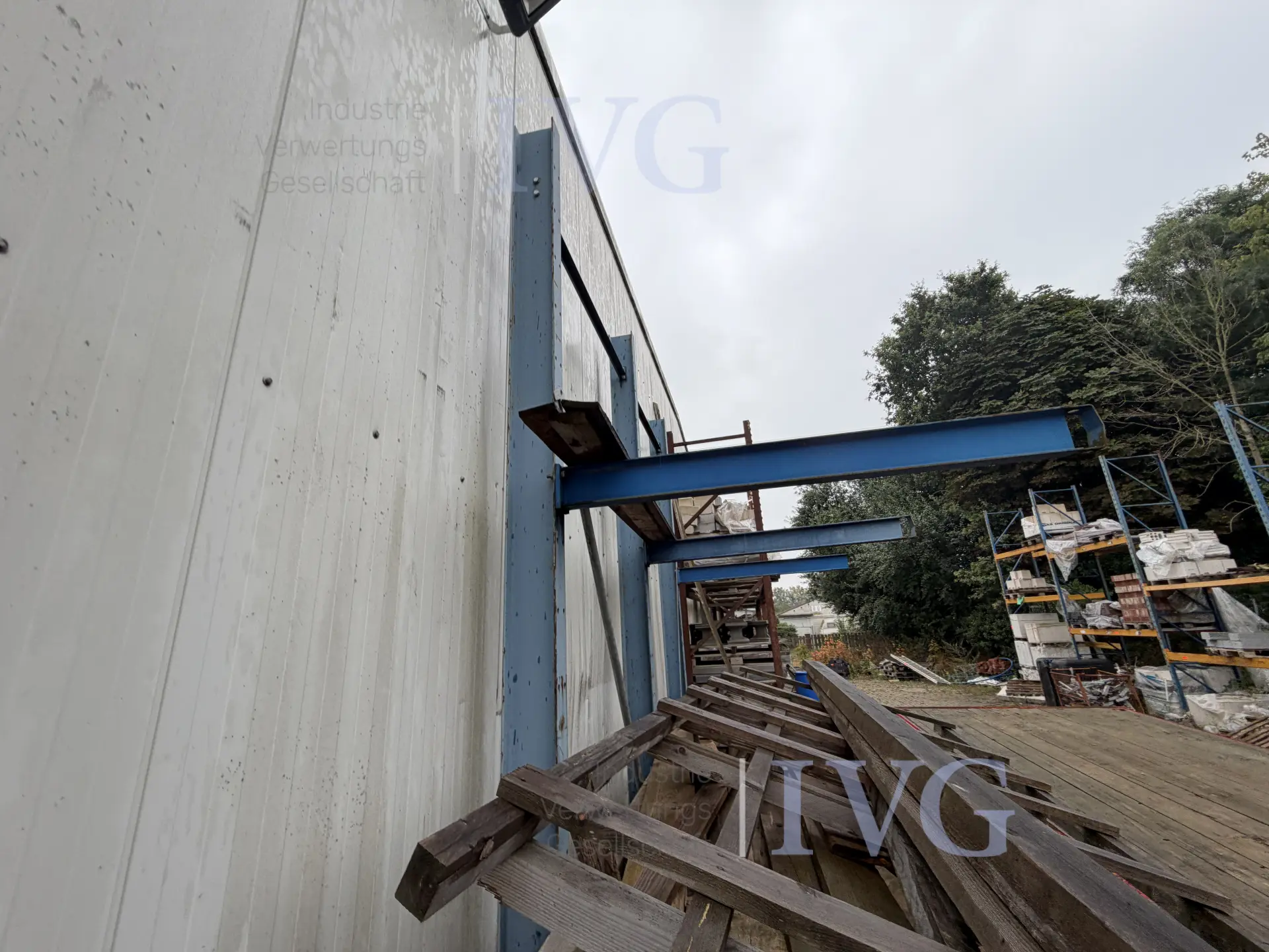Kragarmregal (blau) – foto 7 – kavel bij IVG, Twistringen