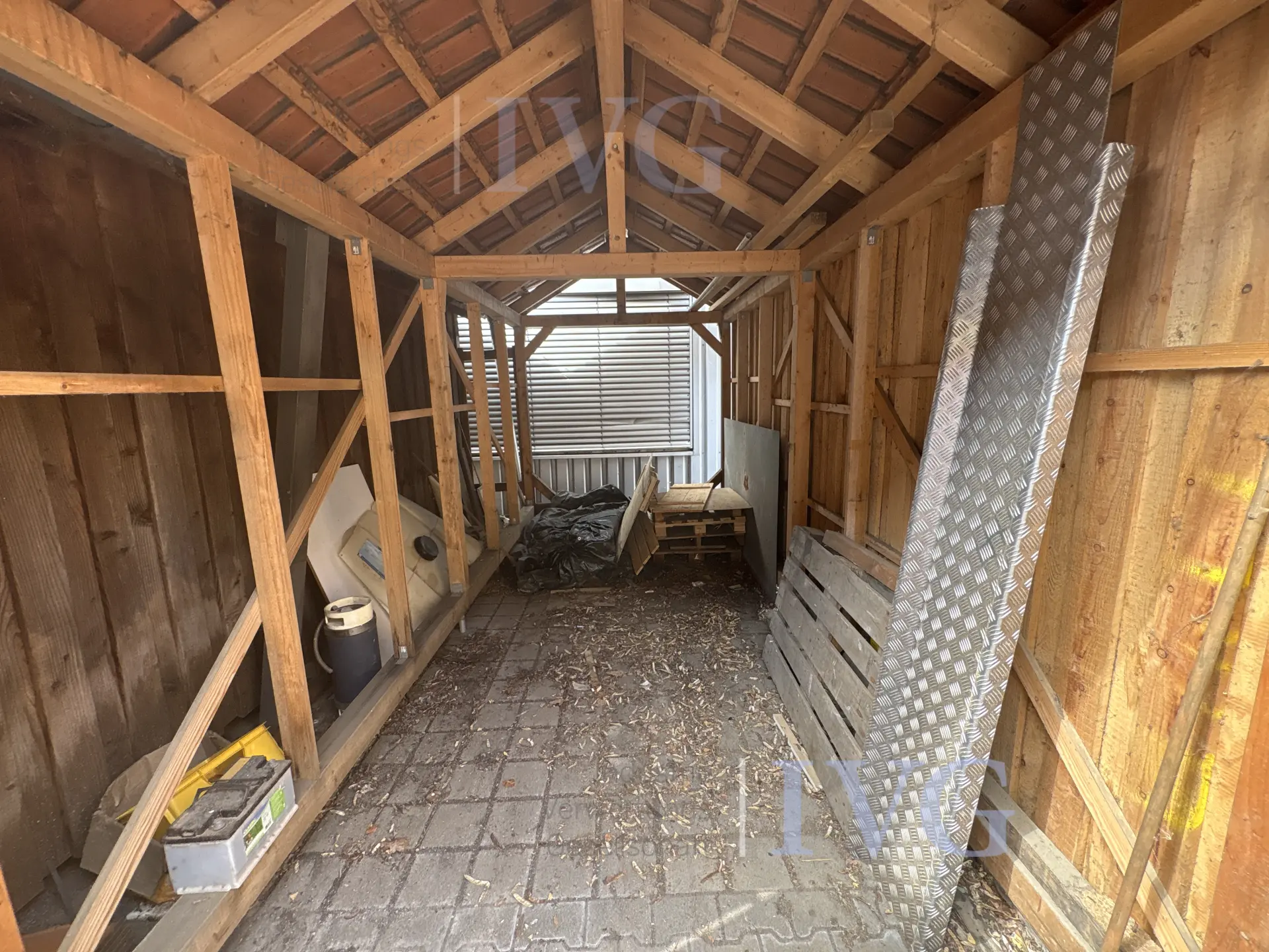 Holz-Anhängergarage mit Abstellraum – foto 4 – kavel bij IVG, Halle