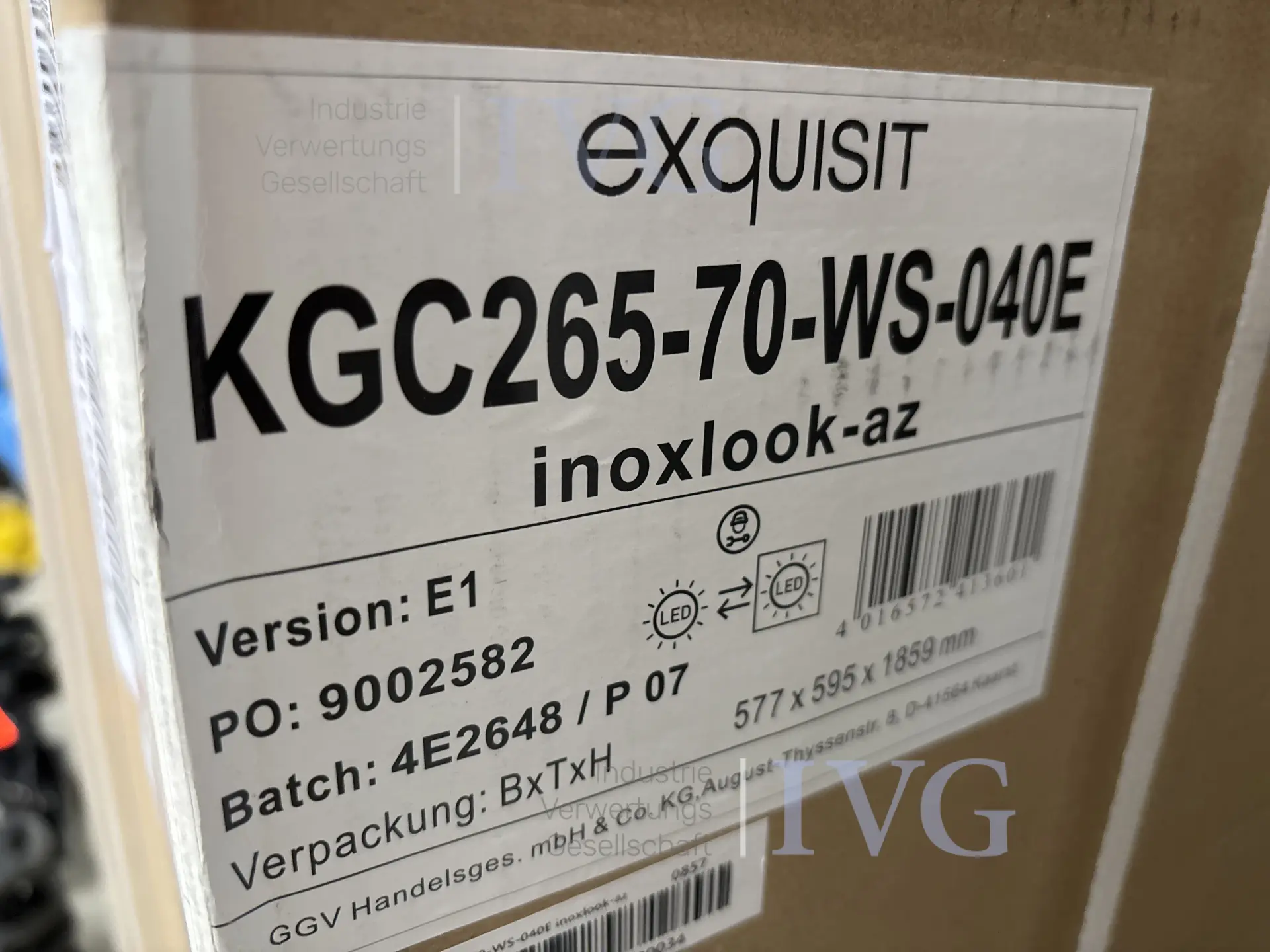 Kühl-/Gefrierkombination EXQUISIT KGC265-70-WS-040E – foto 2 – kavel bij IVG, Bad Oeynhausen