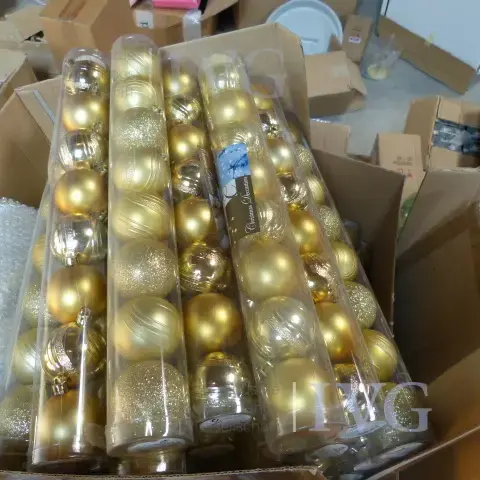 Posten Weihnachtskugeln (gold)
