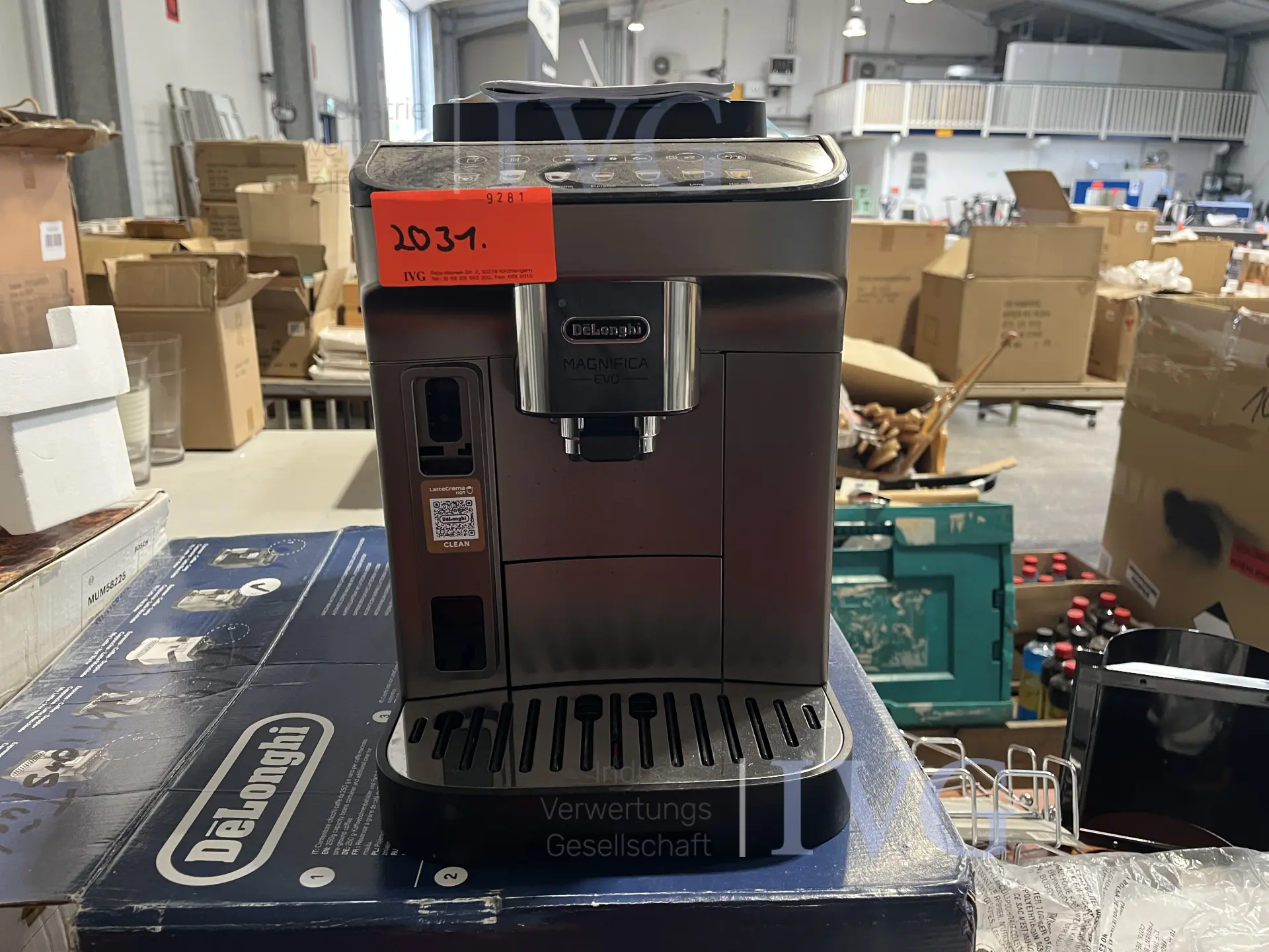 Kaffee Vollautomat DELONGHI Magnifica EVO – foto 2 – kavel bij IVG, Kirchlengern