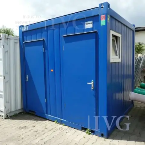 10' Sanitärcontainer (blau)