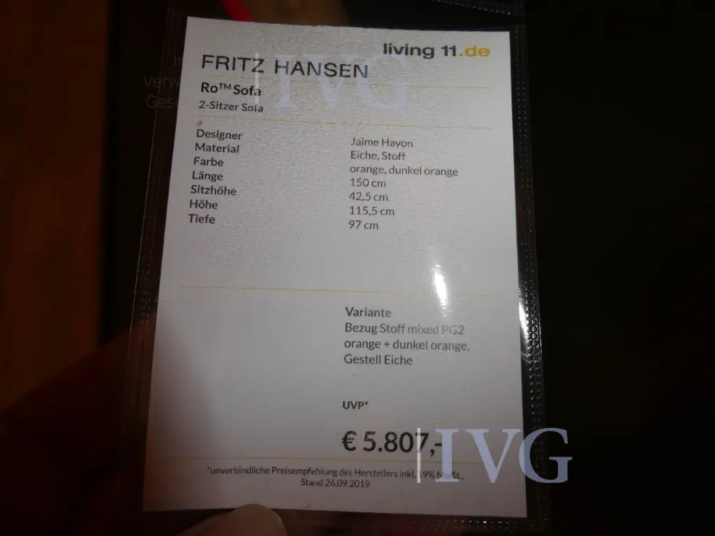 Sofa FRITZ HANSEN Ro Sofa – foto 5 – kavel bij IVG, Kirchlengern