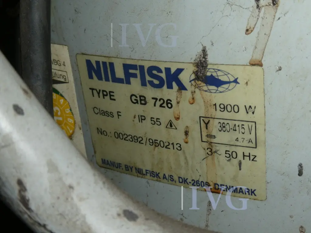 Industriesauger NILFISK GB 726 – foto 6 – kavel bij IVG, Velen