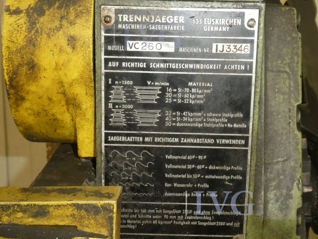 Kaltkreissäge TRENNJÄGER VC 260 – foto 5 – kavel bij IVG, Velen