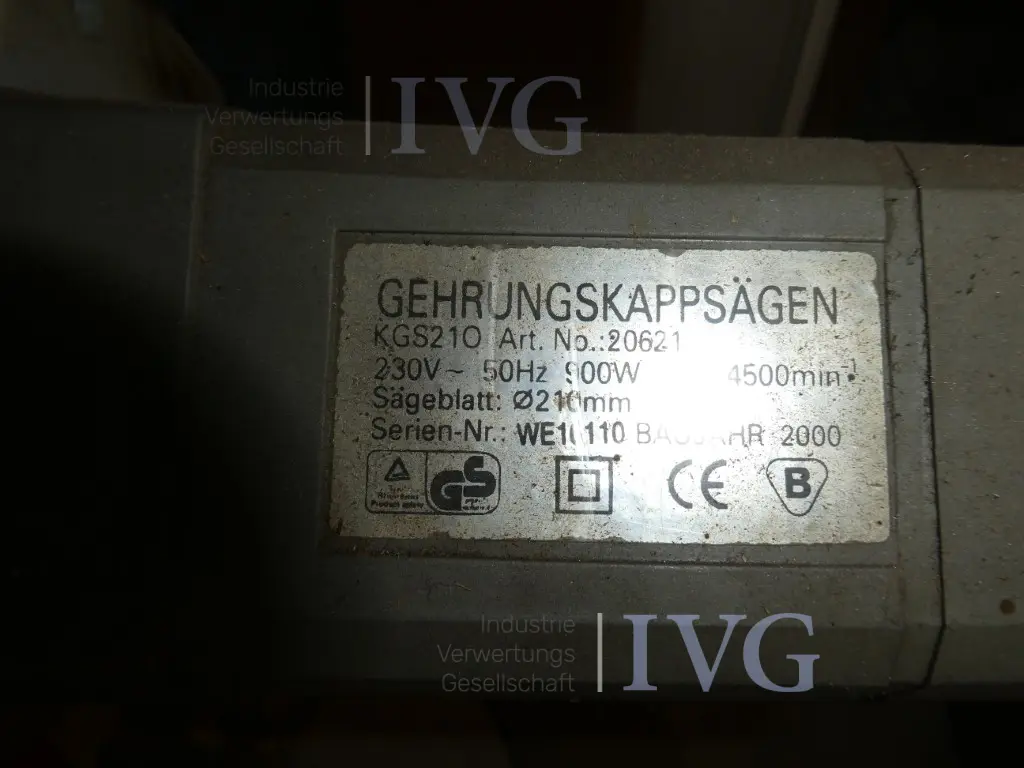 Kapp-/Gehrungssäge KGS 210 – foto 4 – kavel bij IVG, Velen