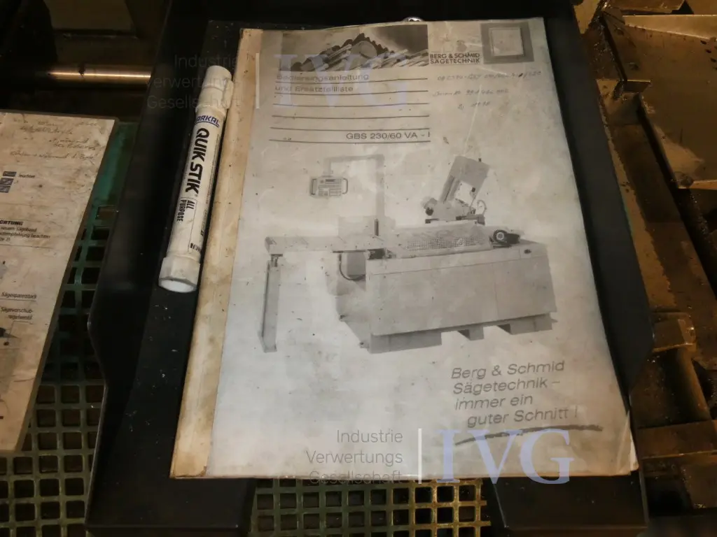 Gehrungsbandsägeautomat BERG & SCHMID GBS 230/60 VA-I – foto 9 – kavel bij IVG, Velen