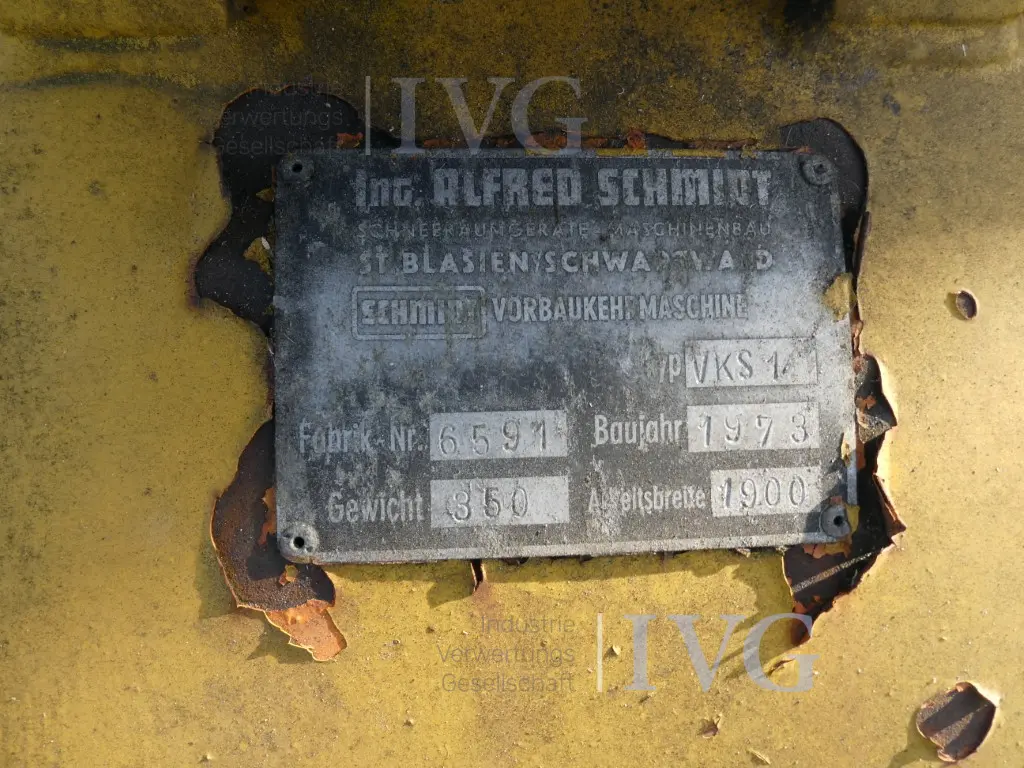 Anbau-Kehrbesen SCHMIDT VKS 14 – foto 6 – kavel bij IVG, Velen