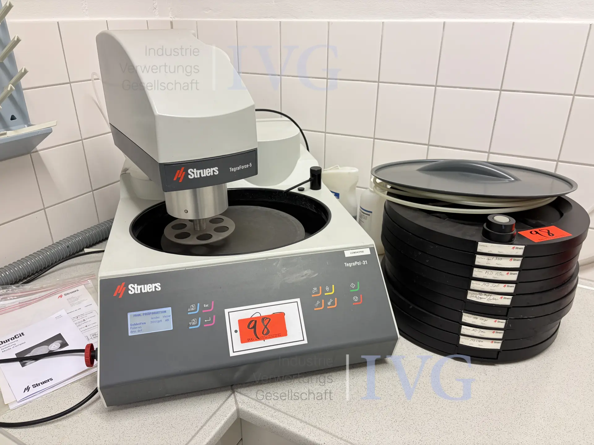 Polier- und Schleifmaschine STRUERS TegraPol-31 – foto 8 – kavel bij IVG, Luckenwalde