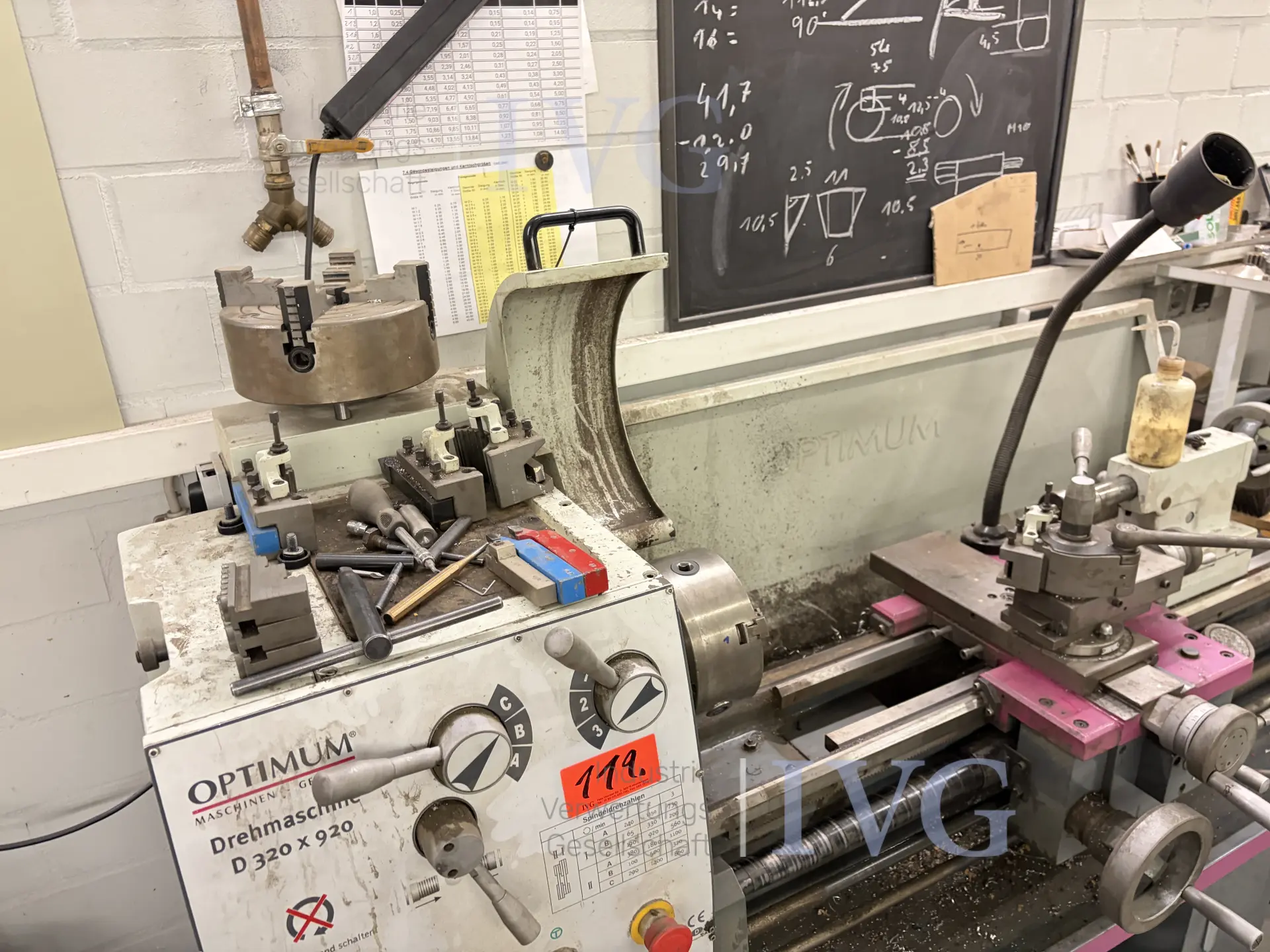 Drehmaschine OPTIMUM D 320 x 920 – foto 9 – kavel bij IVG, Luckenwalde
