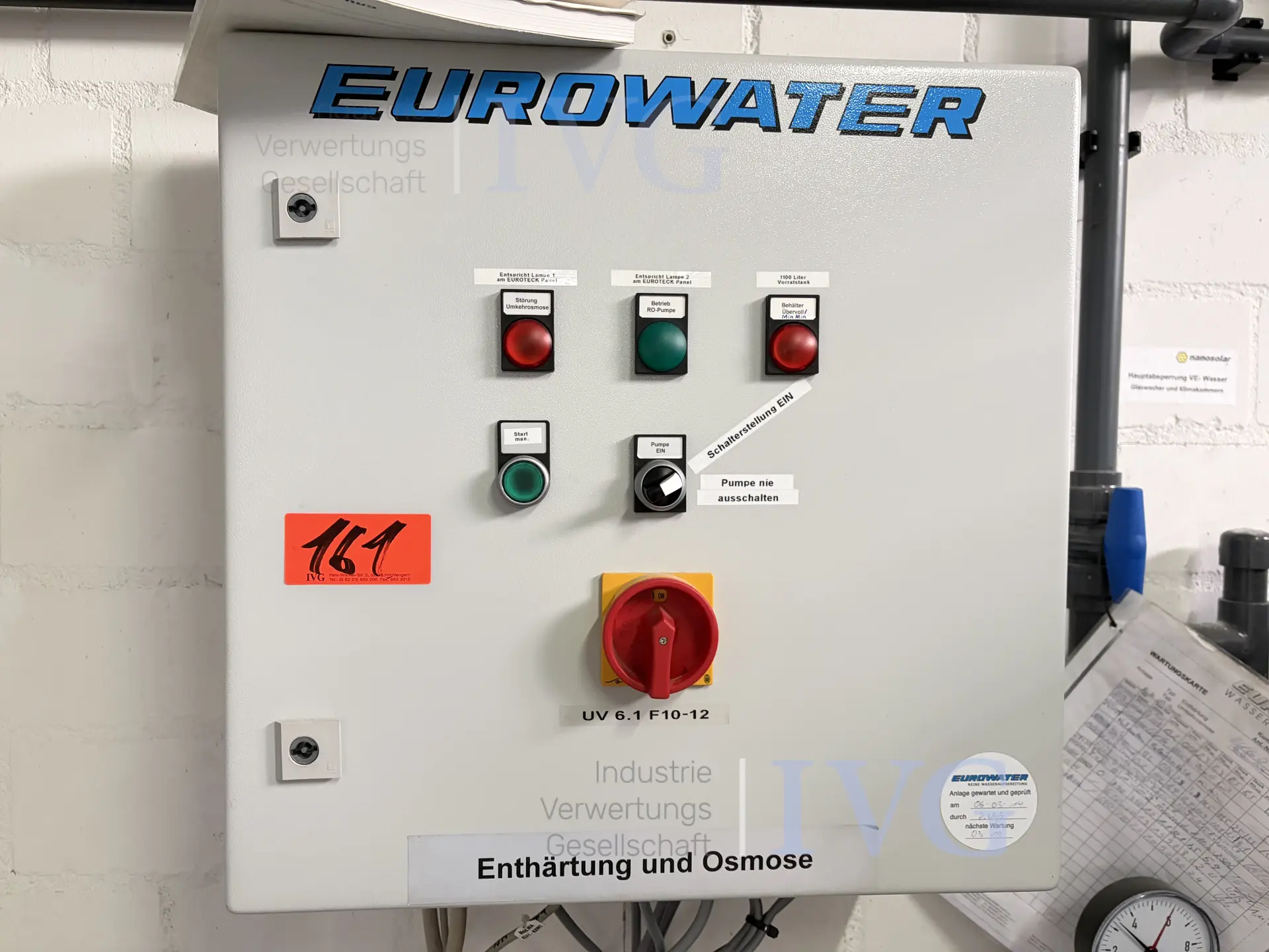 Deionisieranlage GRUNDFOS - EUROWATER RO B1-2 – foto 8 – kavel bij IVG, Luckenwalde