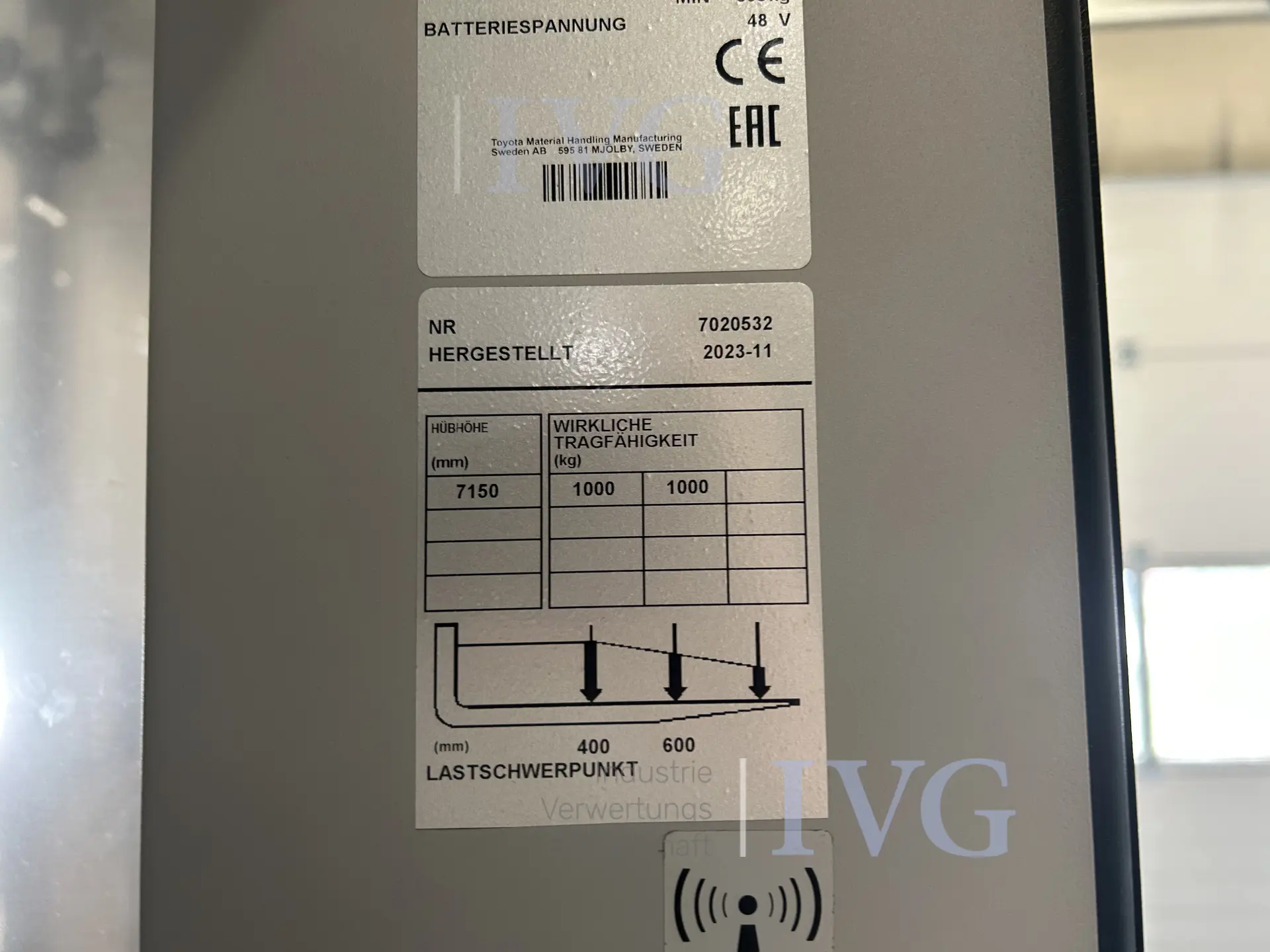 E-Gabelstapler TOYOTA OME100H – foto 9 – kavel bij IVG, Oyten