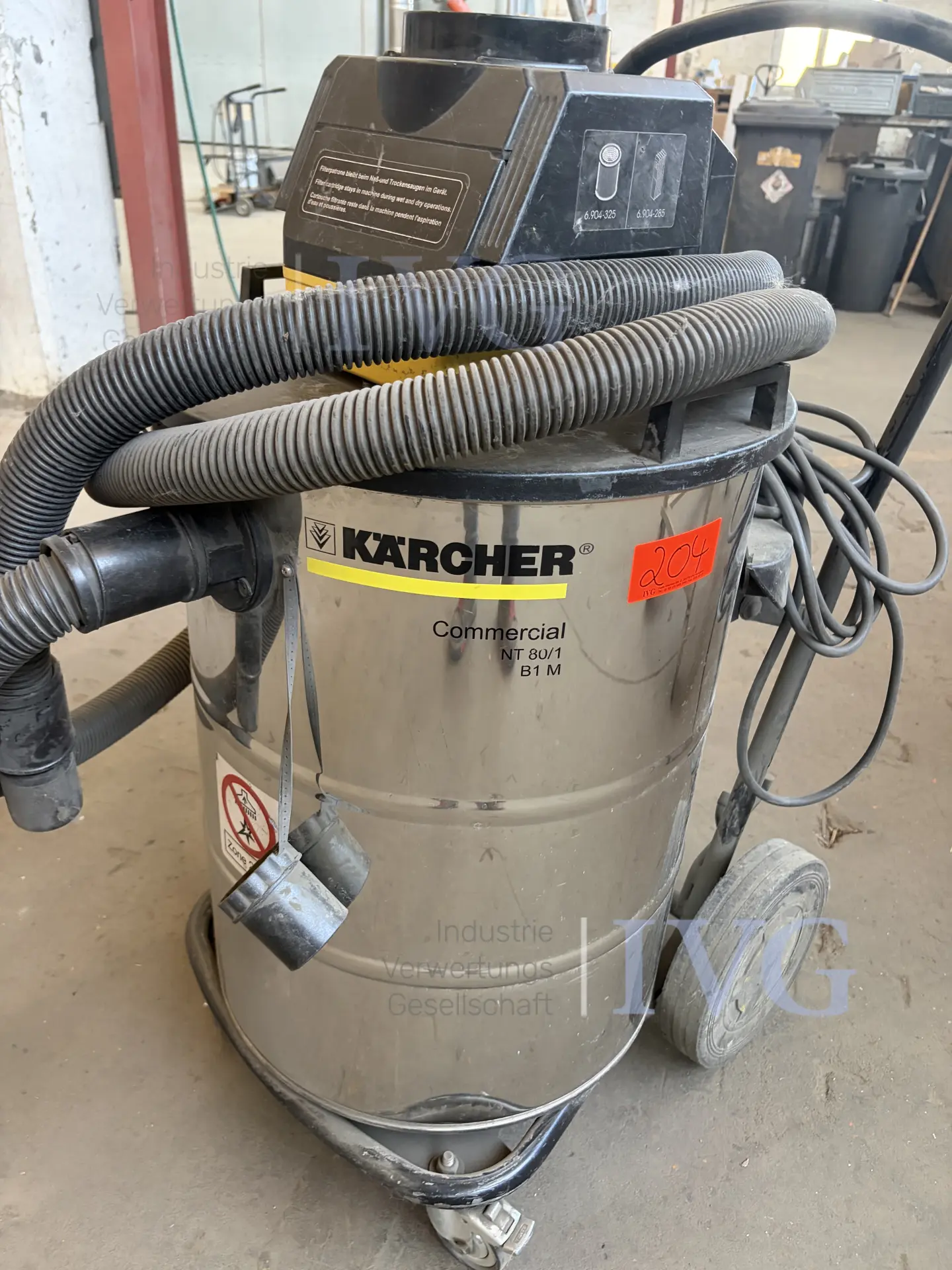 Industriesauger KÄRCHER NT 80/1 – foto 3 – kavel bij IVG, Stolberg