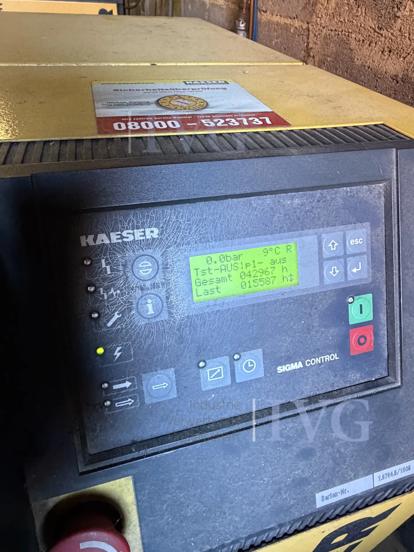 Schraubenkompressor KAESER SK26 – foto 3 – kavel bij IVG, Stolberg