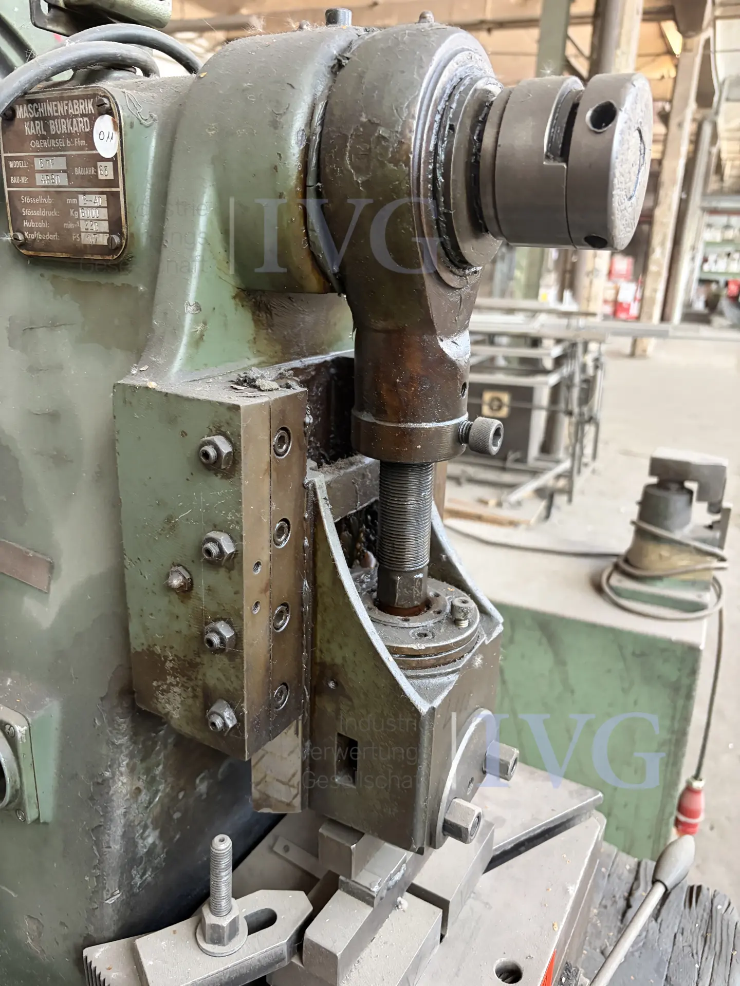 Exzenterpresse BURKARD 6TF – foto 5 – kavel bij IVG, Stolberg