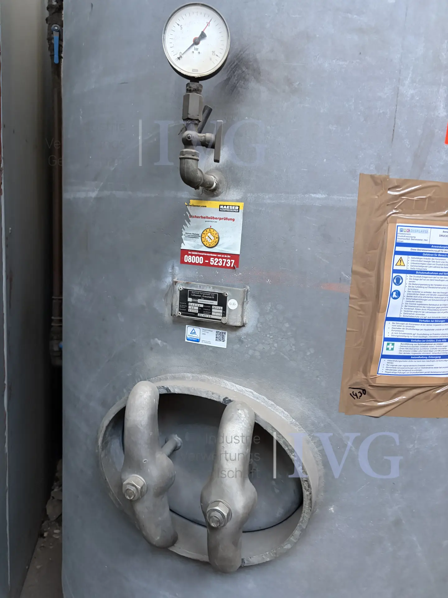 Druckluftkessel LOHENNER – foto 4 – kavel bij IVG, Stolberg