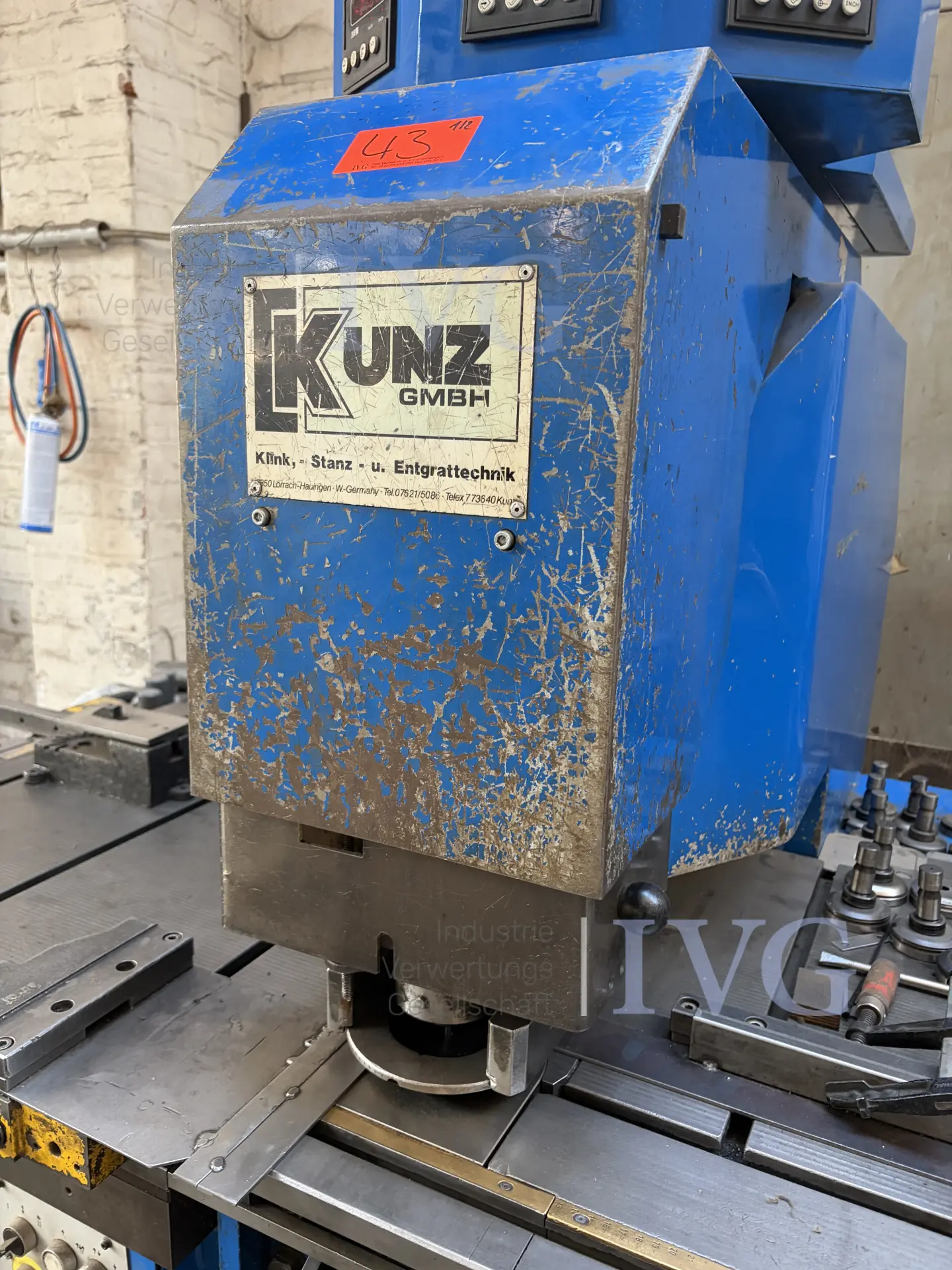 Stanzmaschine KUNZ KST 20/450 – foto 5 – kavel bij IVG, Stolberg