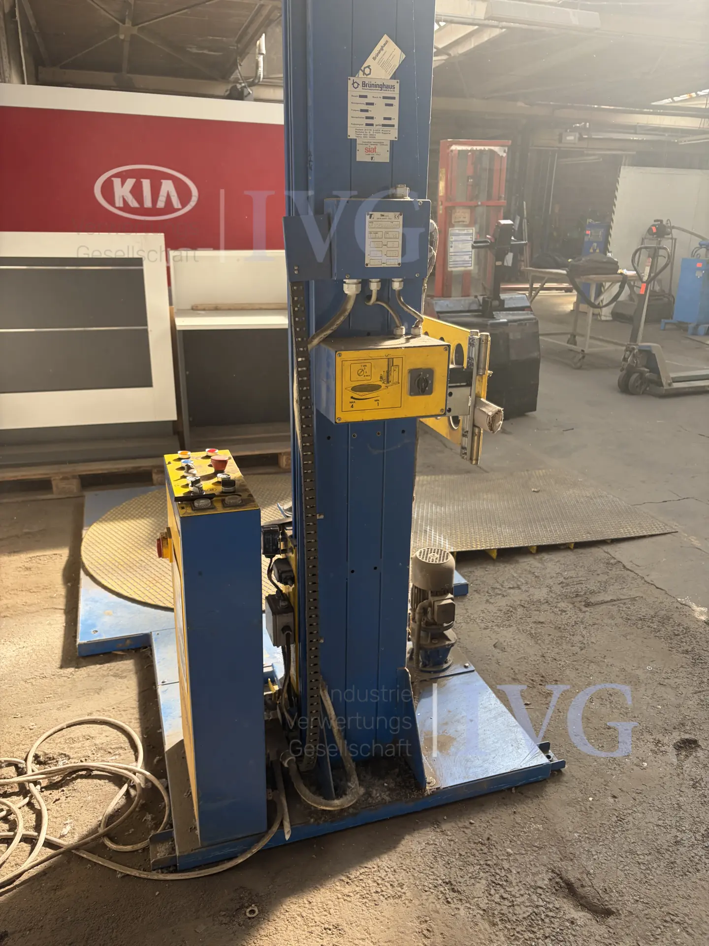 Paletten-Wickelmaschine SIAT AF3CF – foto 5 – kavel bij IVG, Stolberg