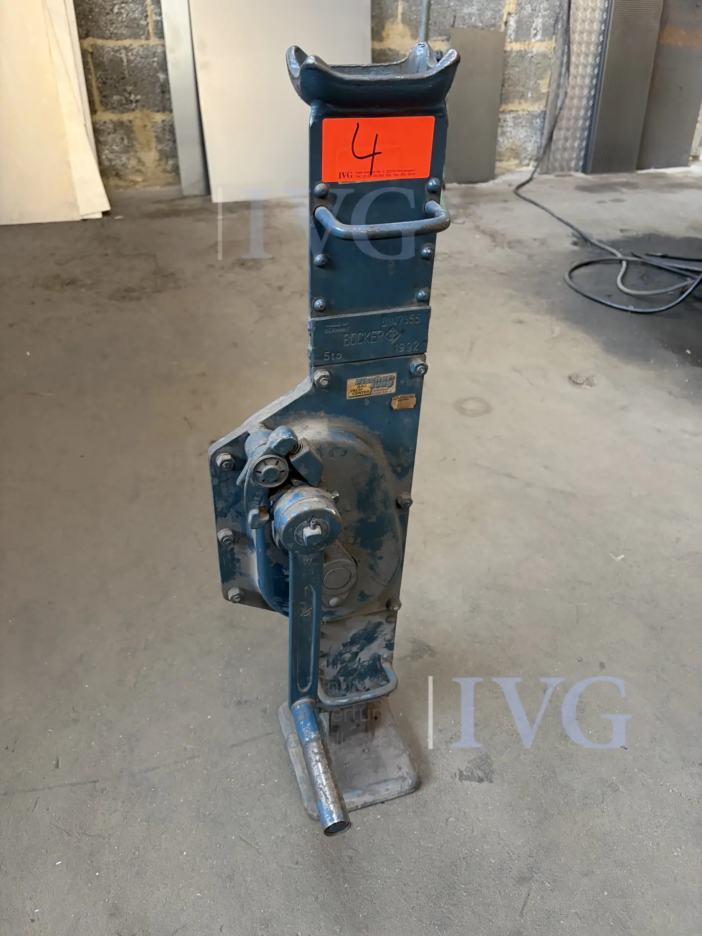 Stockwinde BÖCKER – foto 2 – kavel bij IVG, Stolberg