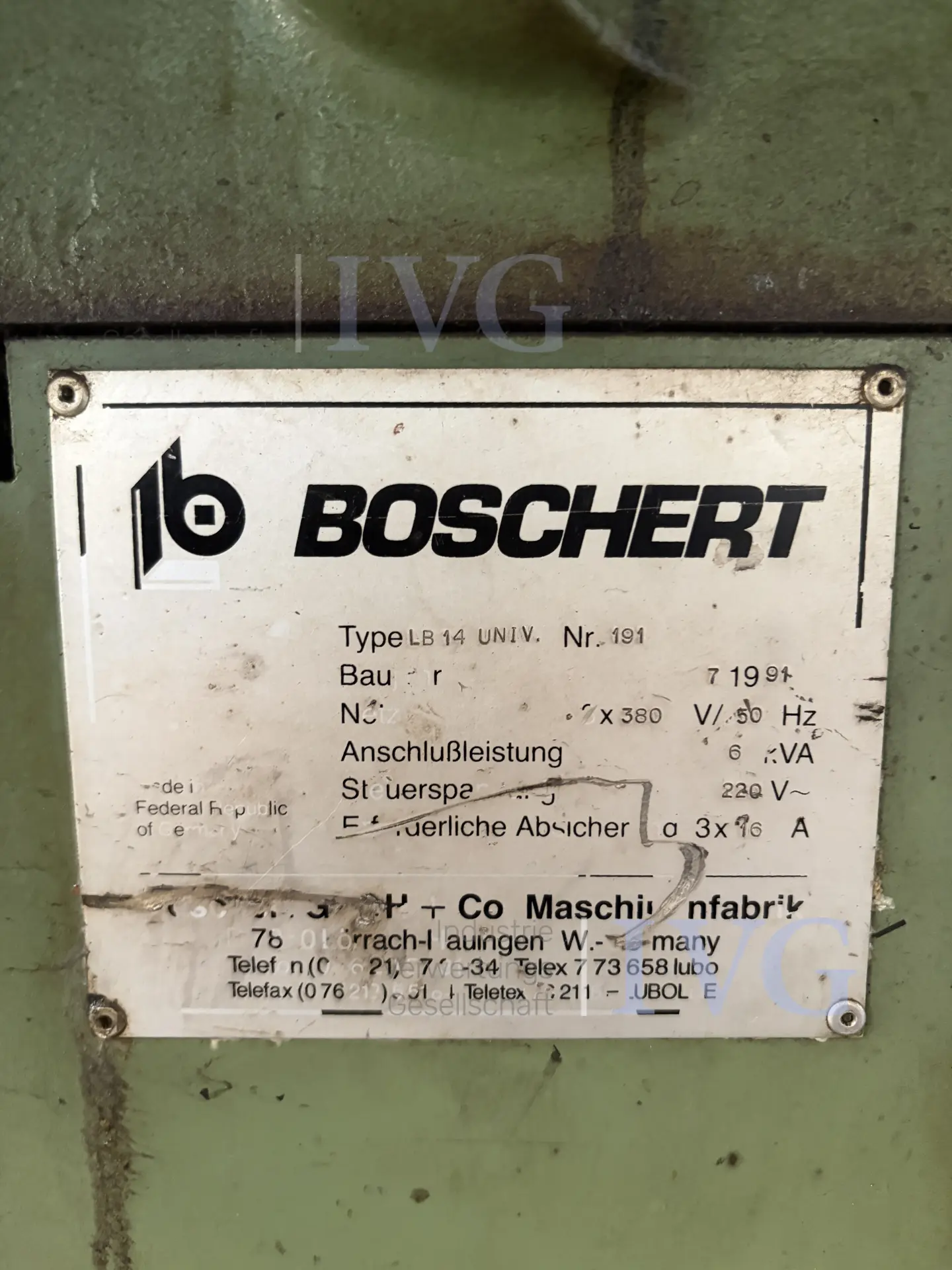 Ausklinkmaschine BOSCHERT LB 14 Univ – foto 10 – kavel bij IVG, Stolberg