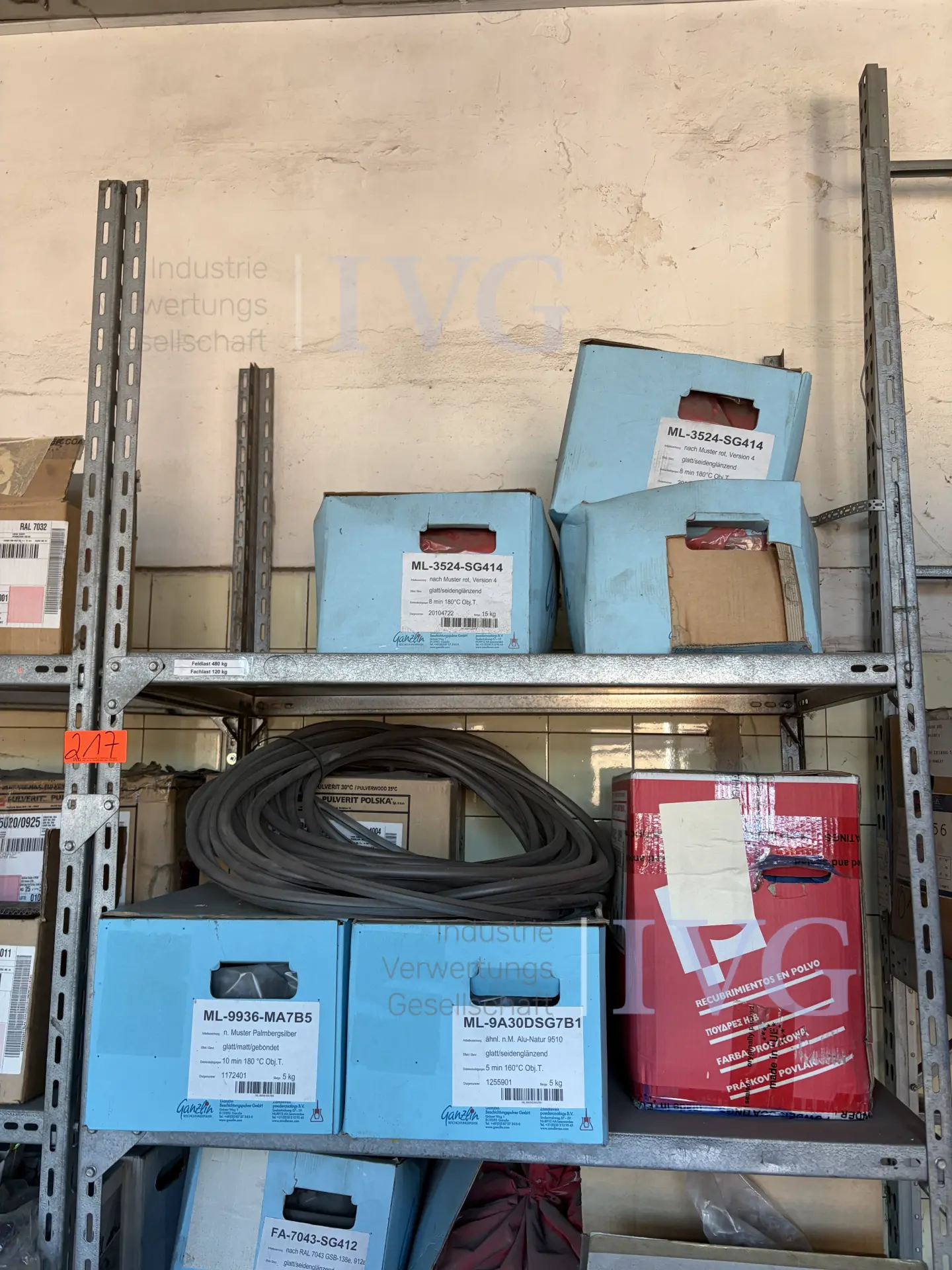 Fachbodenregale – foto 3 – kavel bij IVG, Stolberg