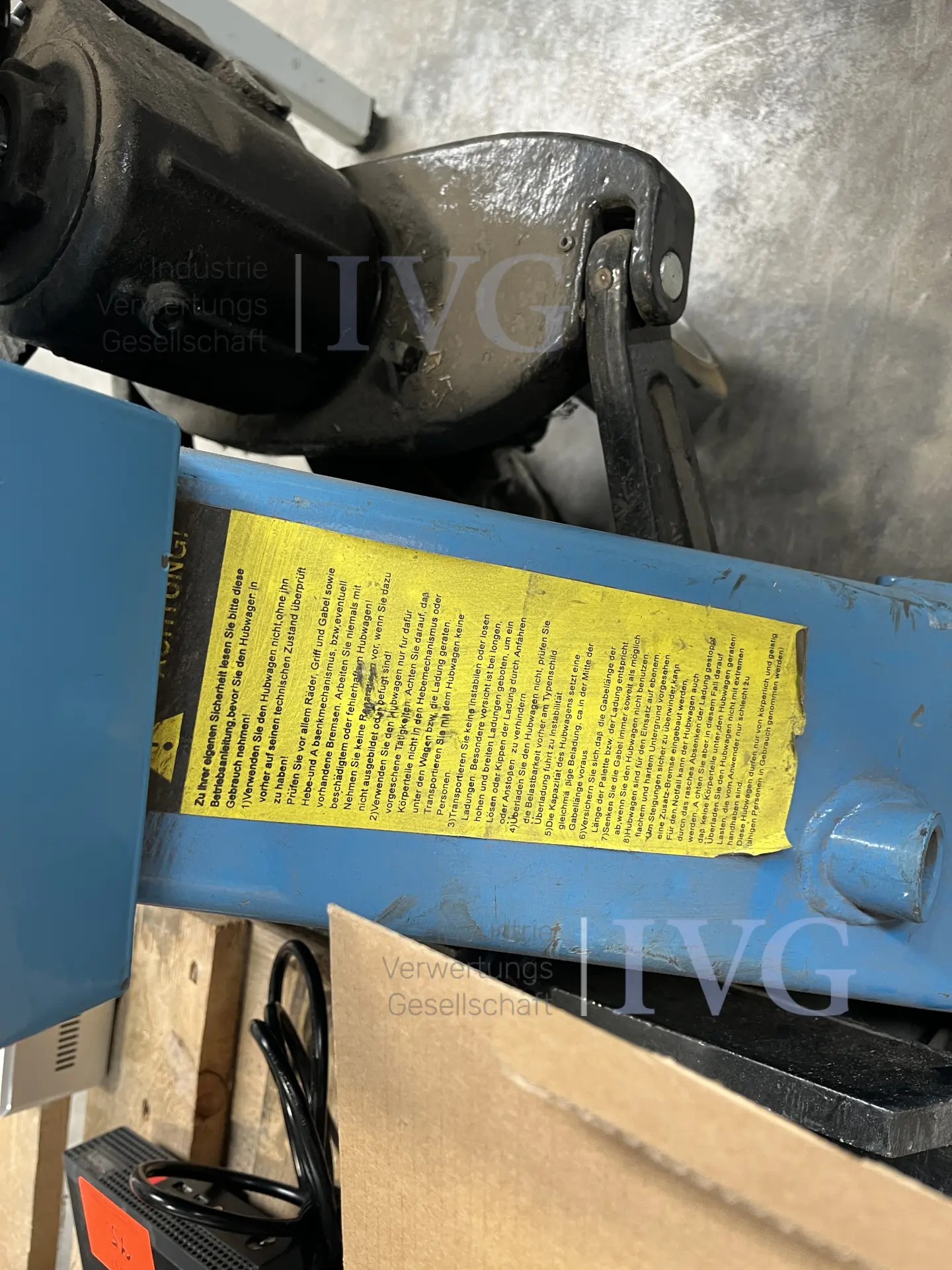 Gabelhubwagen HANSELIFTER – foto 4 – kavel bij IVG, Kirchlengern
