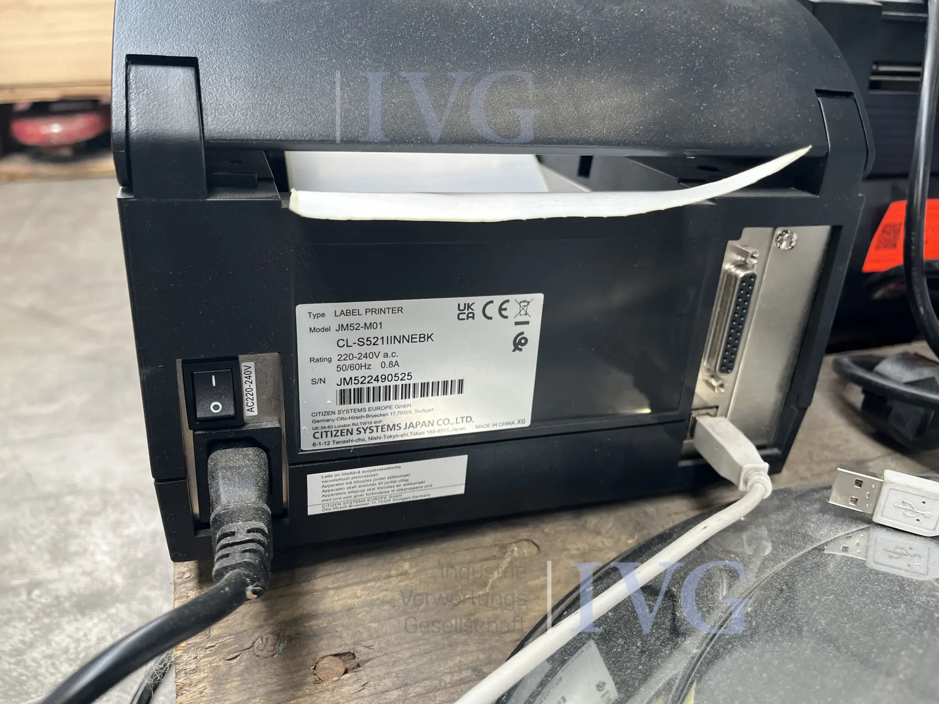 Etikettenprinter CITIZEN CL-S521LL – foto 2 – kavel bij IVG, Kirchlengern