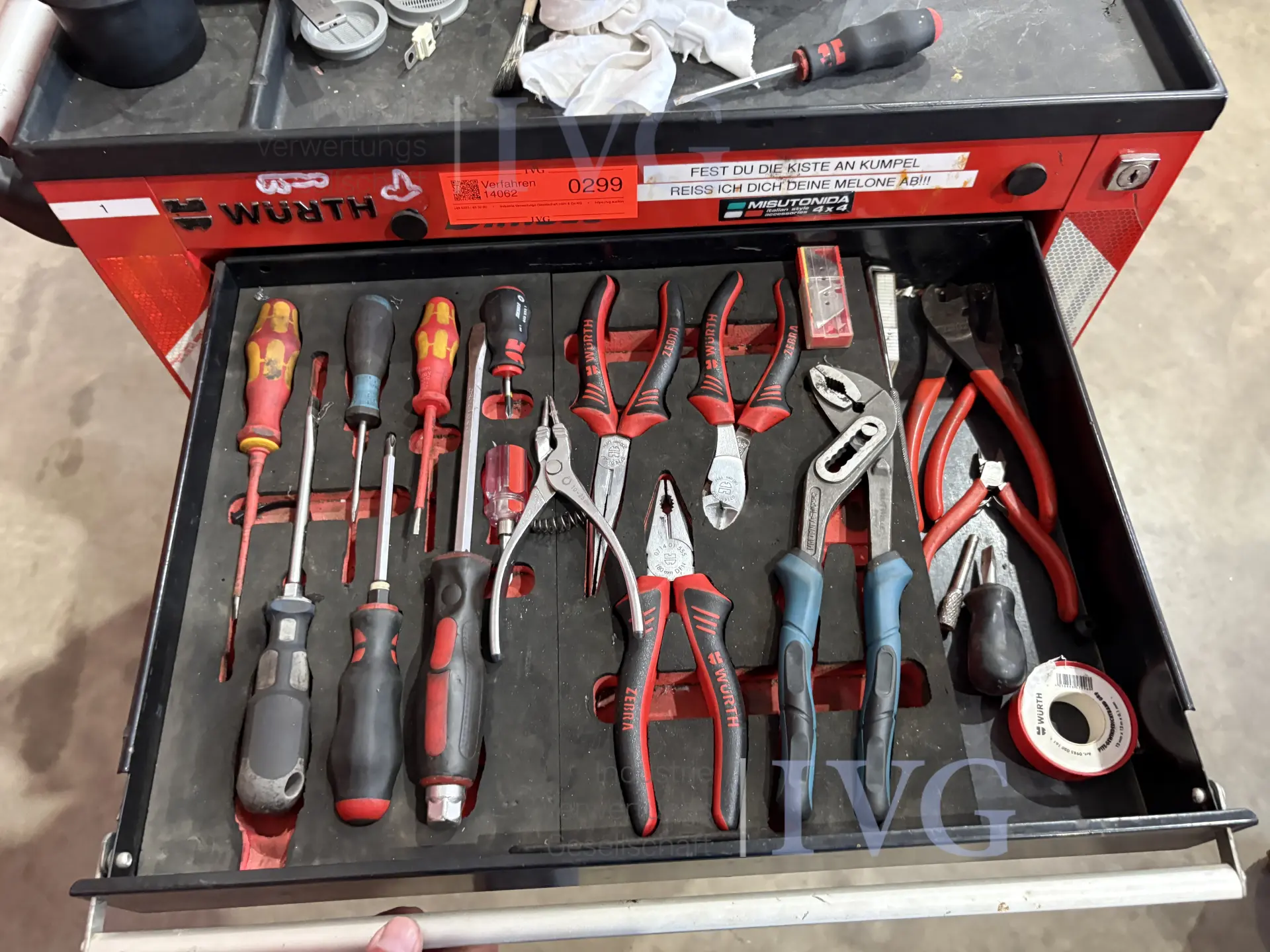 Werkstattwagen WÜRTH – foto 2 – kavel bij IVG, Einbeck