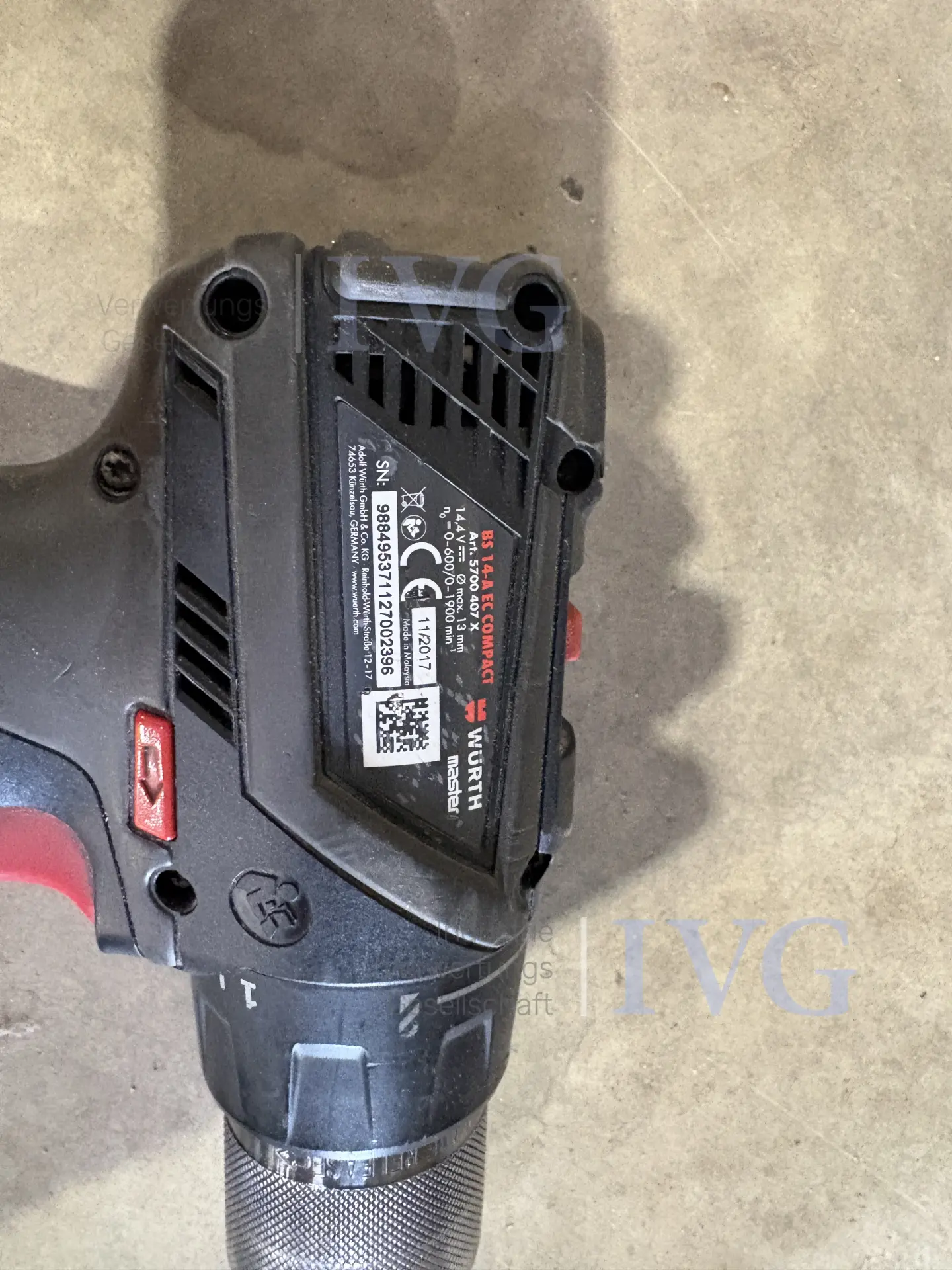 Akkuschrauber WÜRTH BS 14-A EC Compact – foto 2 – kavel bij IVG, Einbeck