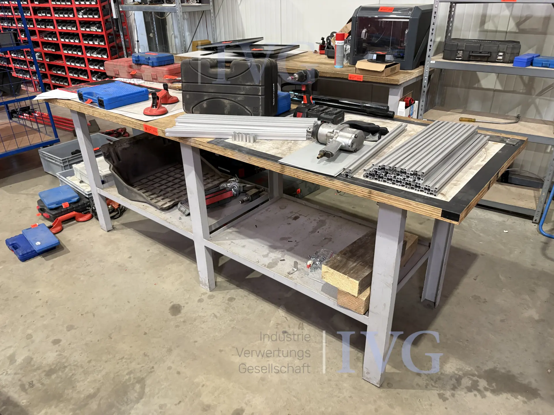 Werkbank mit Ablage – foto 2 – kavel bij IVG, Einbeck