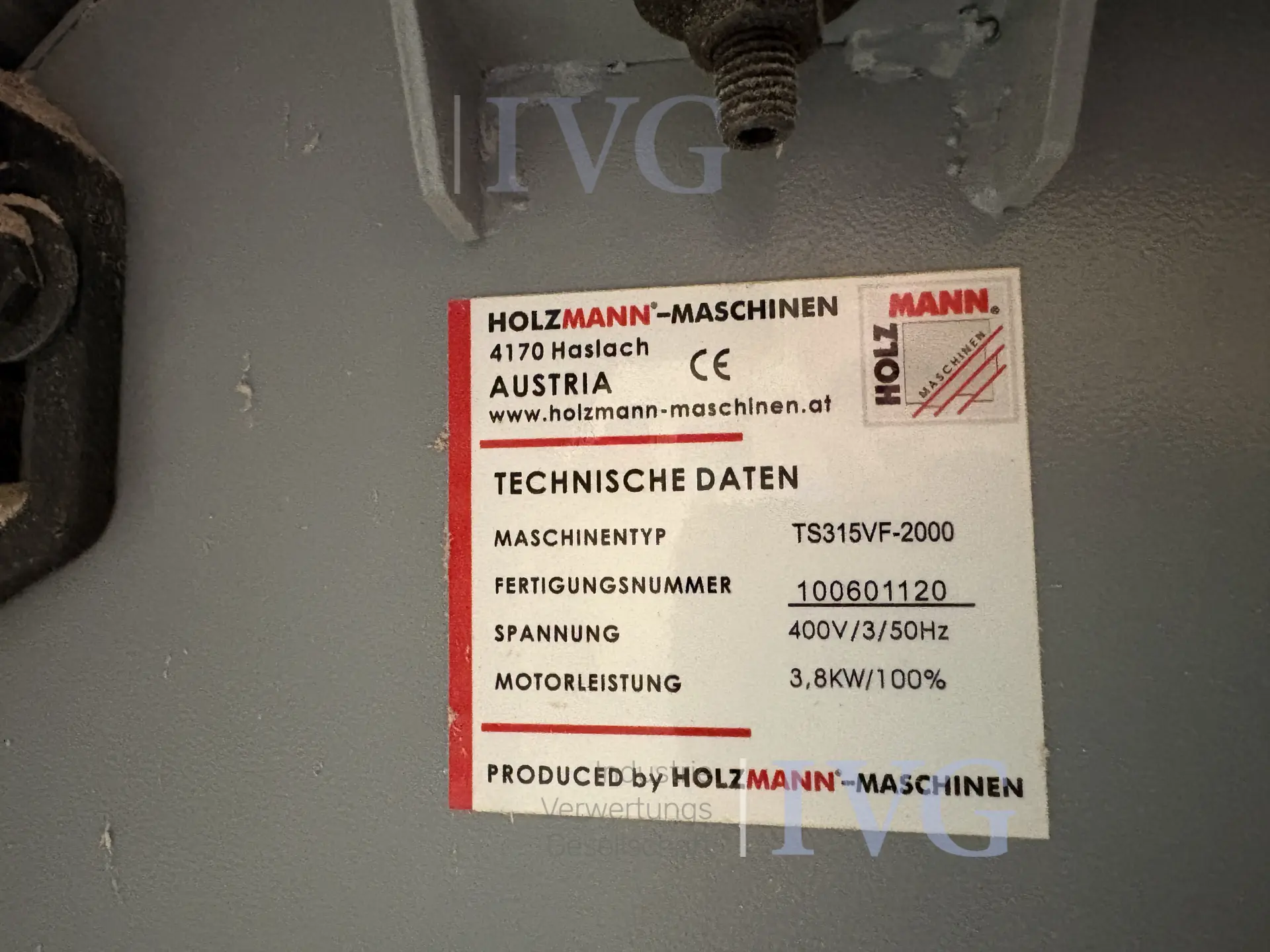 Formatkreissäge HOLZMANN TS315VF-2000 – foto 7 – kavel bij IVG, Einbeck