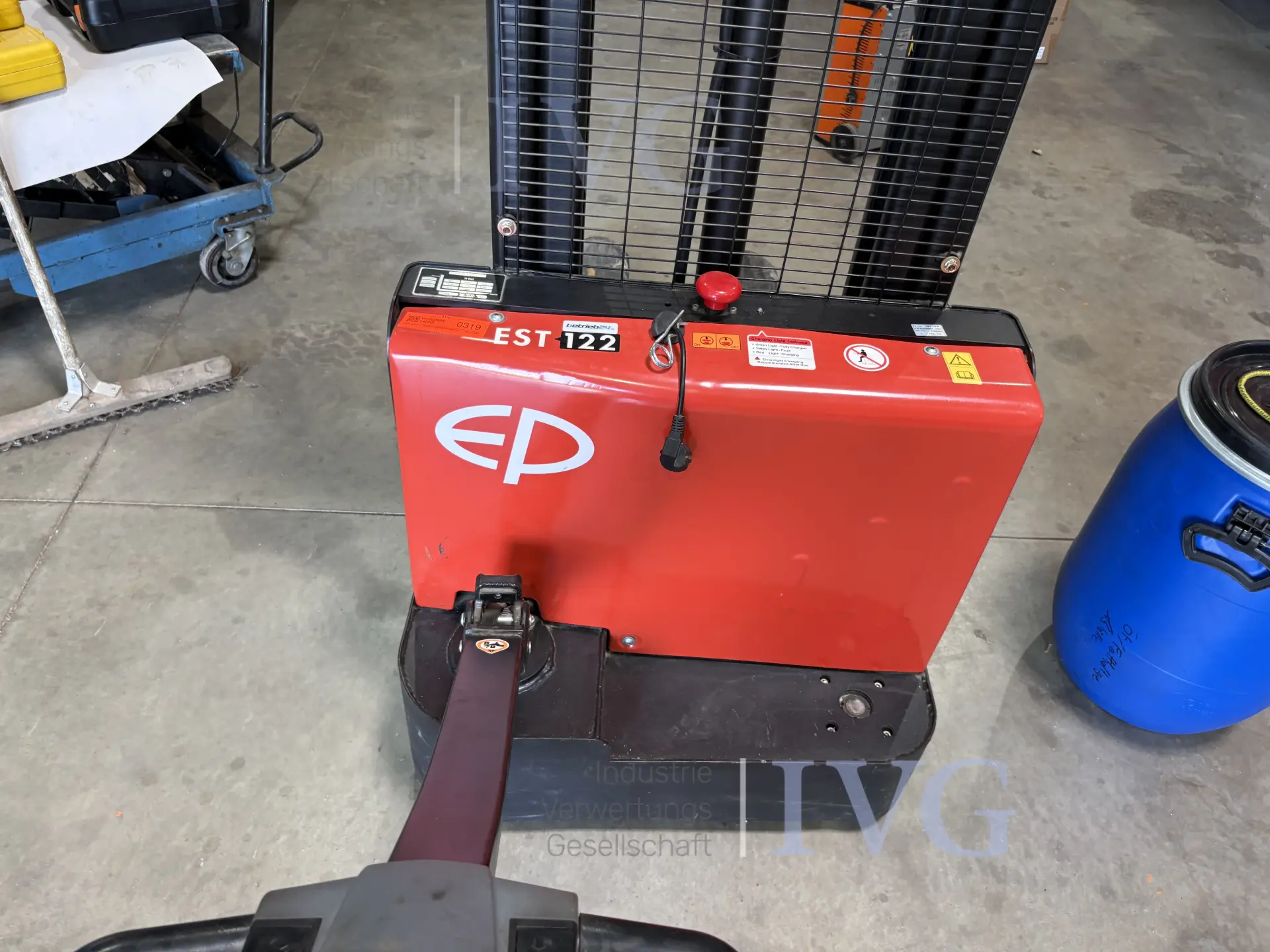 E-Deichselhubwagen EP-EQUIPMENT EST122 – foto 3 – kavel bij IVG, Einbeck