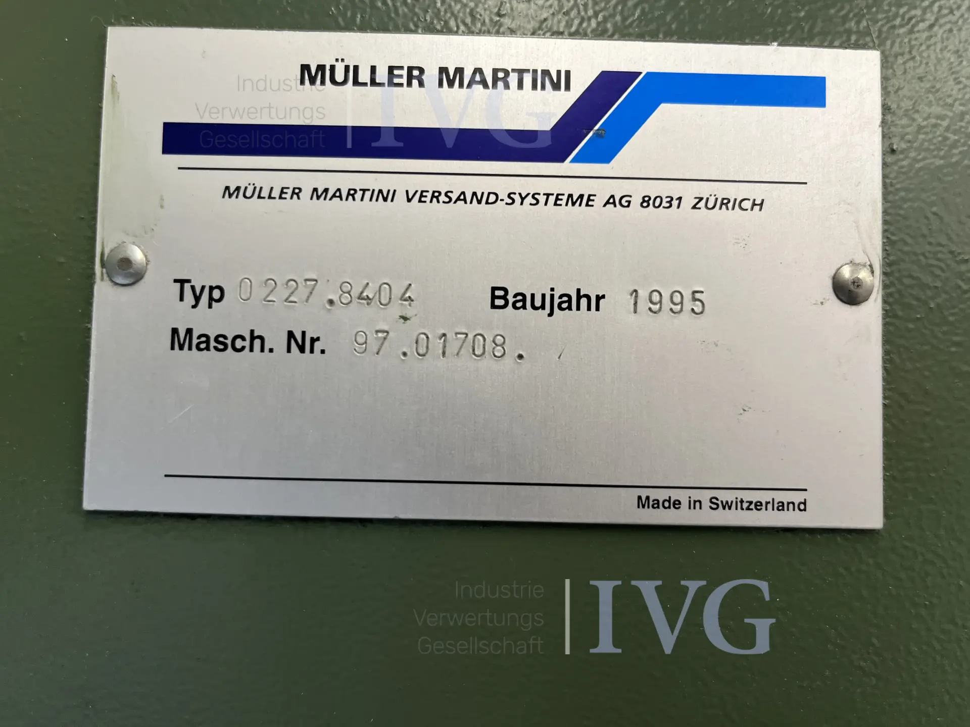 Einsteckmaschine MÜLLER MARTINI MM 227 – foto 8 – kavel bij IVG, Augsburg