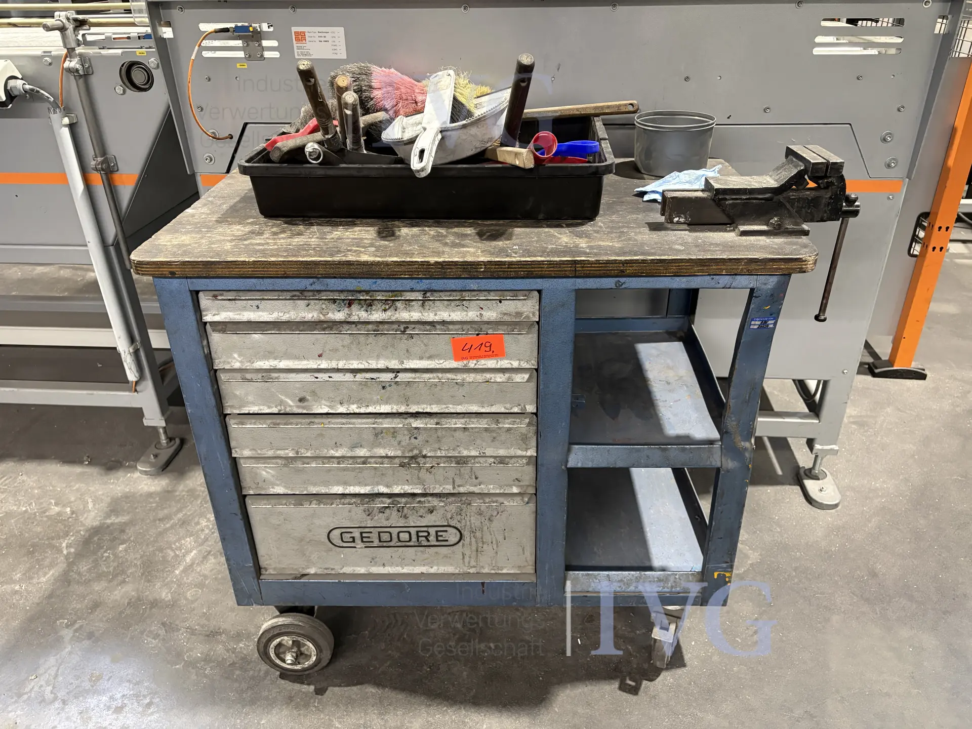 GEDORE mobiele werkbank – kavel bij IVG, Augsburg