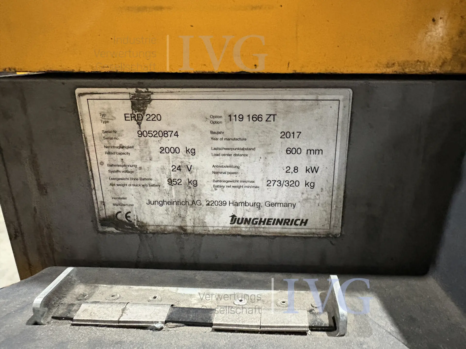 E-Doppelstockkommisionierer JUNGHEINRICH ERD 220 – foto 3 – kavel bij IVG, Augsburg