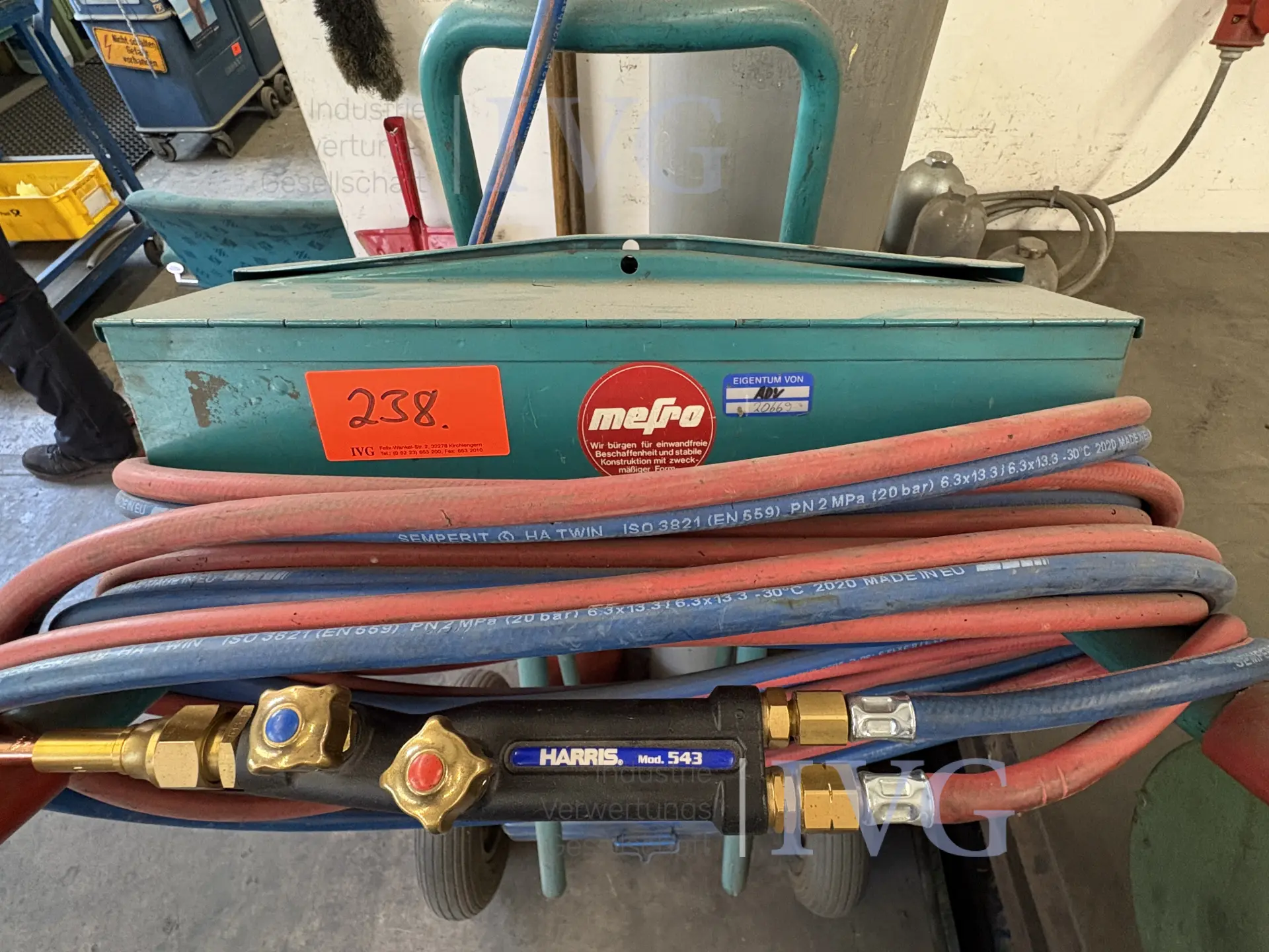 Gasflaschentransportwagen – foto 2 – kavel bij IVG, Augsburg