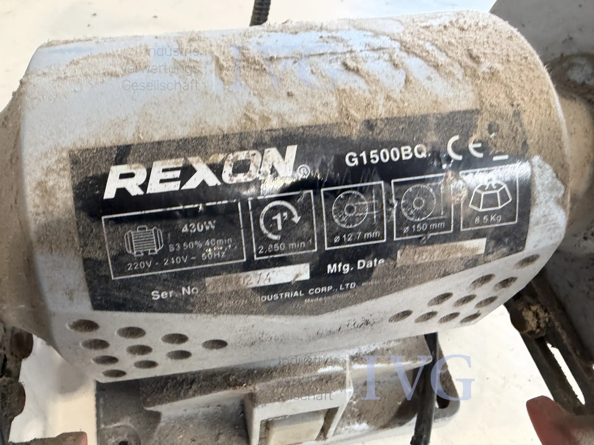 Doppelschleifbock REXON G1500BG – foto 5 – kavel bij IVG, Kirchlengern