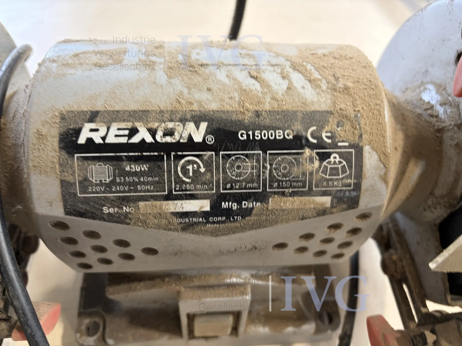 Doppelschleifbock REXON G1500BG – foto 2 – kavel bij IVG, Kirchlengern