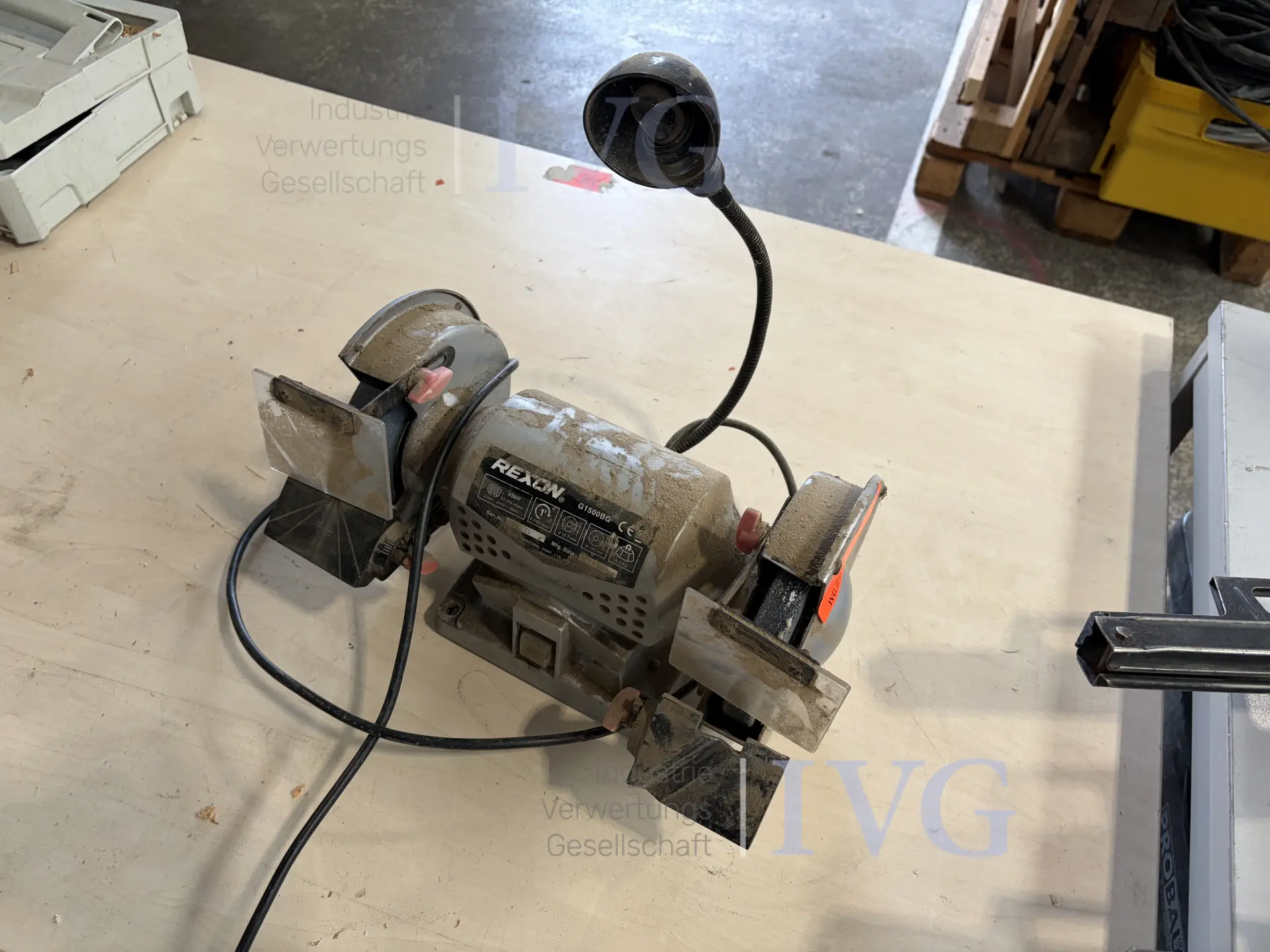 Doppelschleifbock REXON G1500BG – foto 3 – kavel bij IVG, Kirchlengern